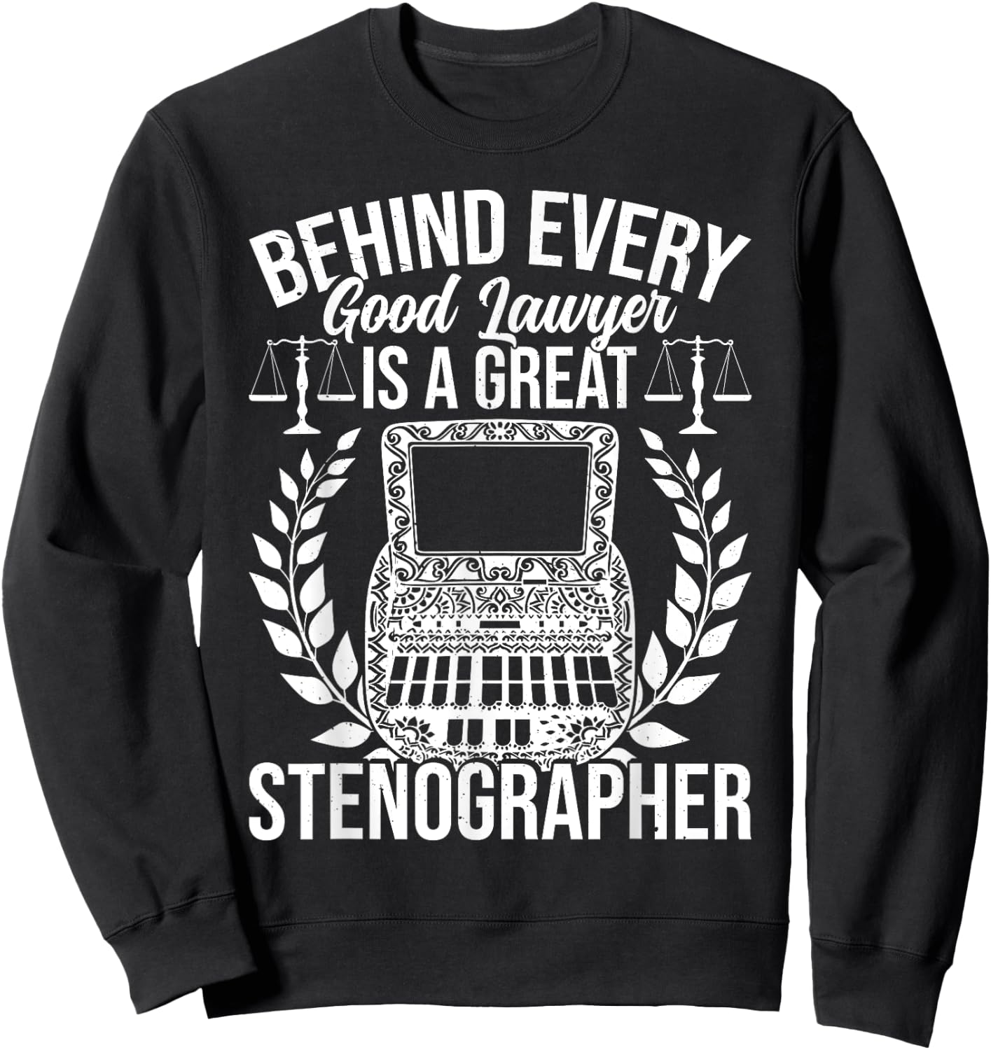 Court Reporter Sweatshirt - Sweatshirt | Black