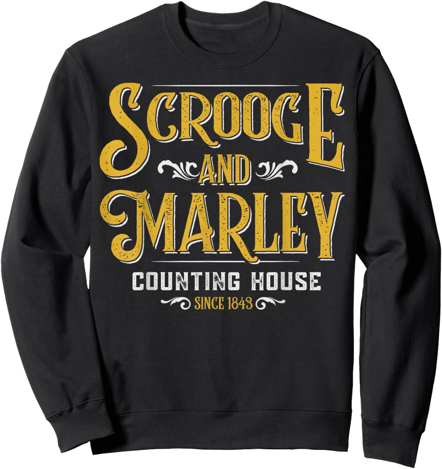 Scrooge & Marley Counting House Christmas Sweatshirt - Sweatshirt | Black