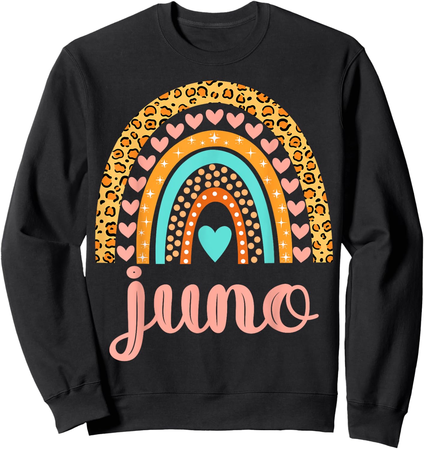 Juno Juno Name Birthday Shirt Gift Sweatshirt - Sweatshirt | Black