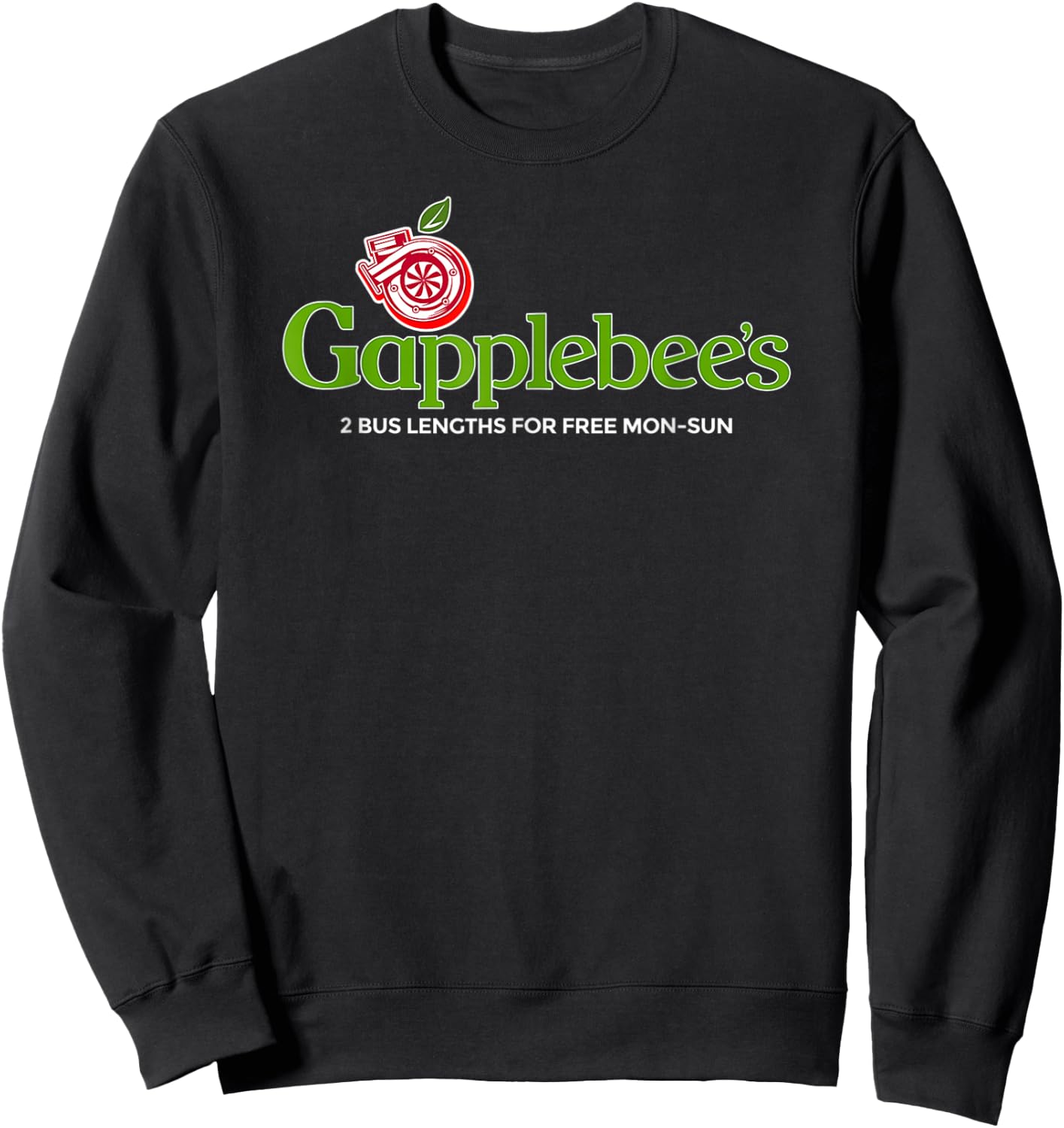 Gapplebees Drag Racing Gapped American Muscle Sweatshirt - Sweatshirt | Black