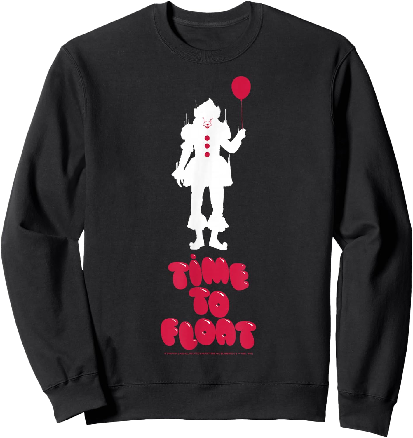 IT: Chapter Two Pennywise Balloon Silhouette Poster Sweatshirt - Sweatshirt | Black