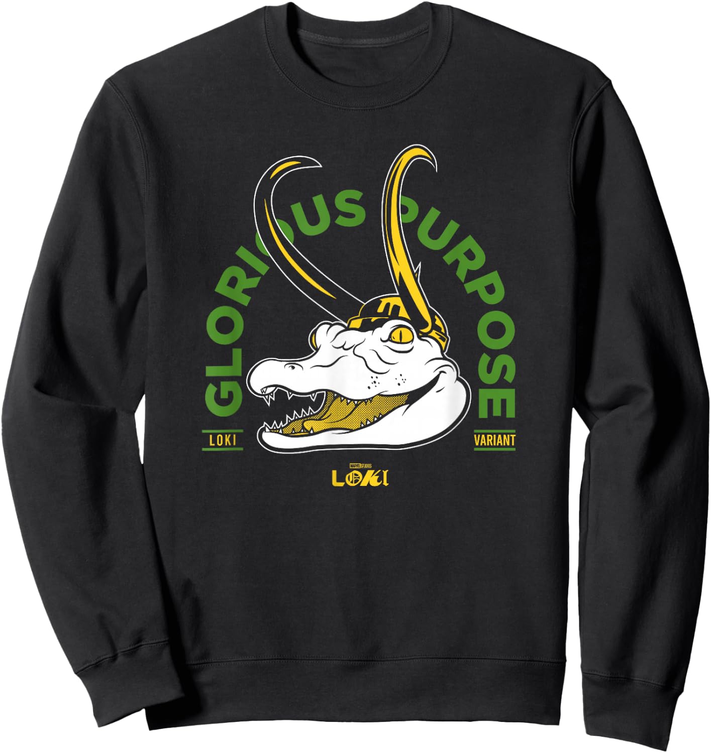 Marvel Loki Alligator Glorious Purpose Sweatshirt - Sweatshirt | Black