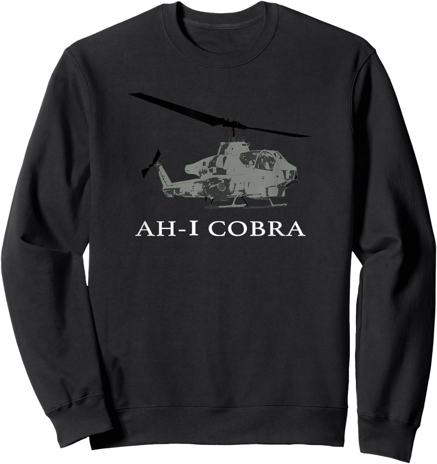 AH-1 Cobra Helicopter Pilot T SHIRT Sweatshirt - Sweatshirt | Black