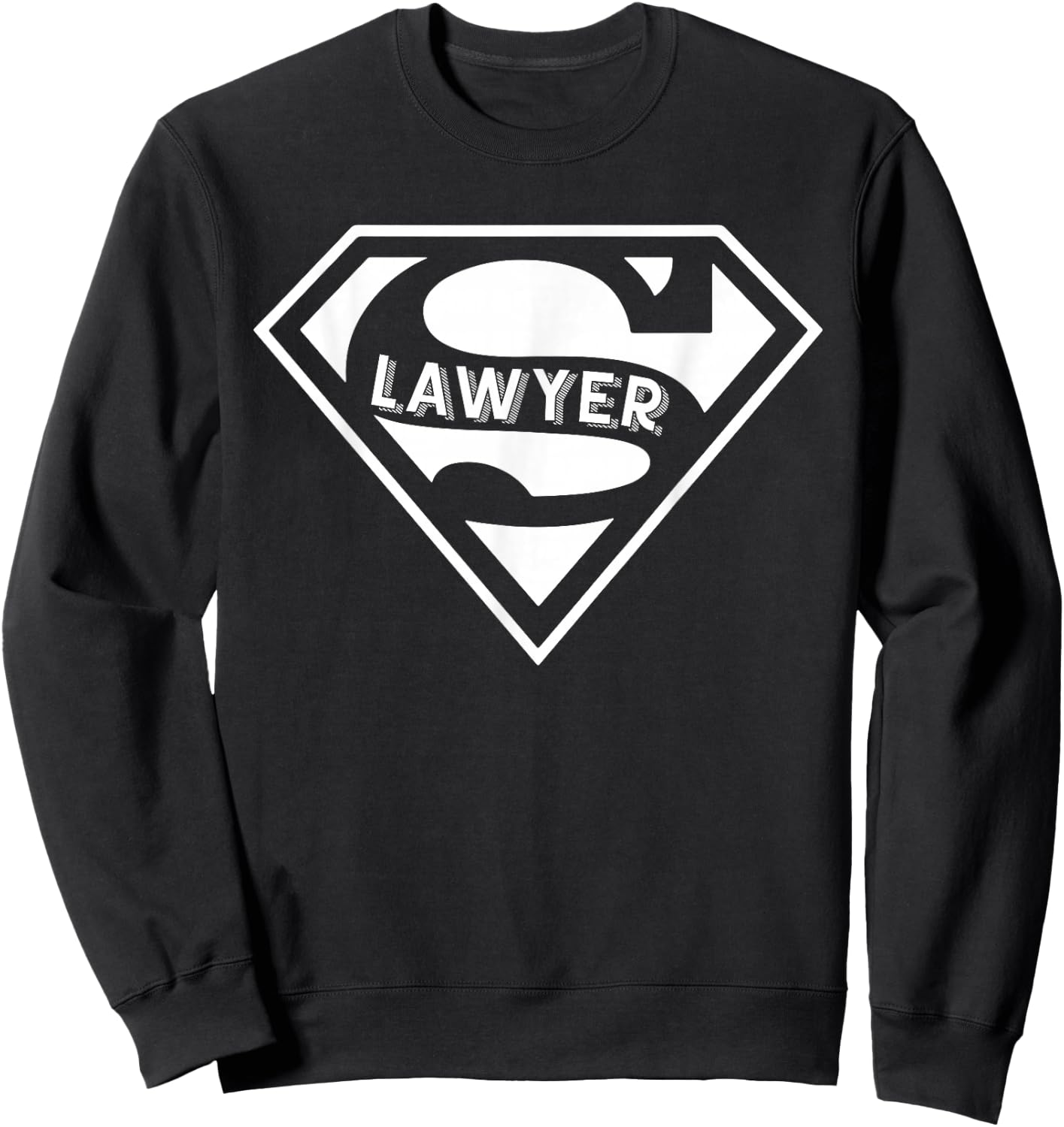 Super Lawyer Funny Statute Upholder Novelty | Adult | Black | Small Sweatshirt - Sweatshirt | Black