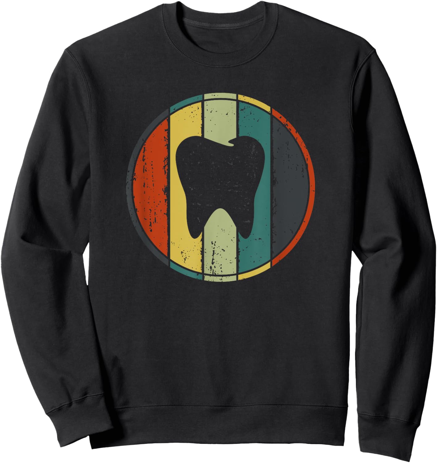 Cute Teeth Art Women Dental Hygienist Assistant Sweatshirt - Sweatshirt | Black