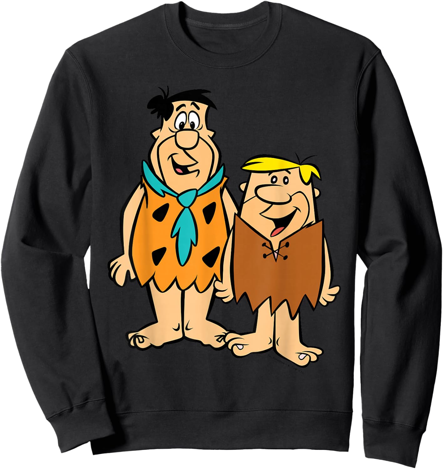 The Flinstones Barney And Fred Sweatshirt - Sweatshirt | Black