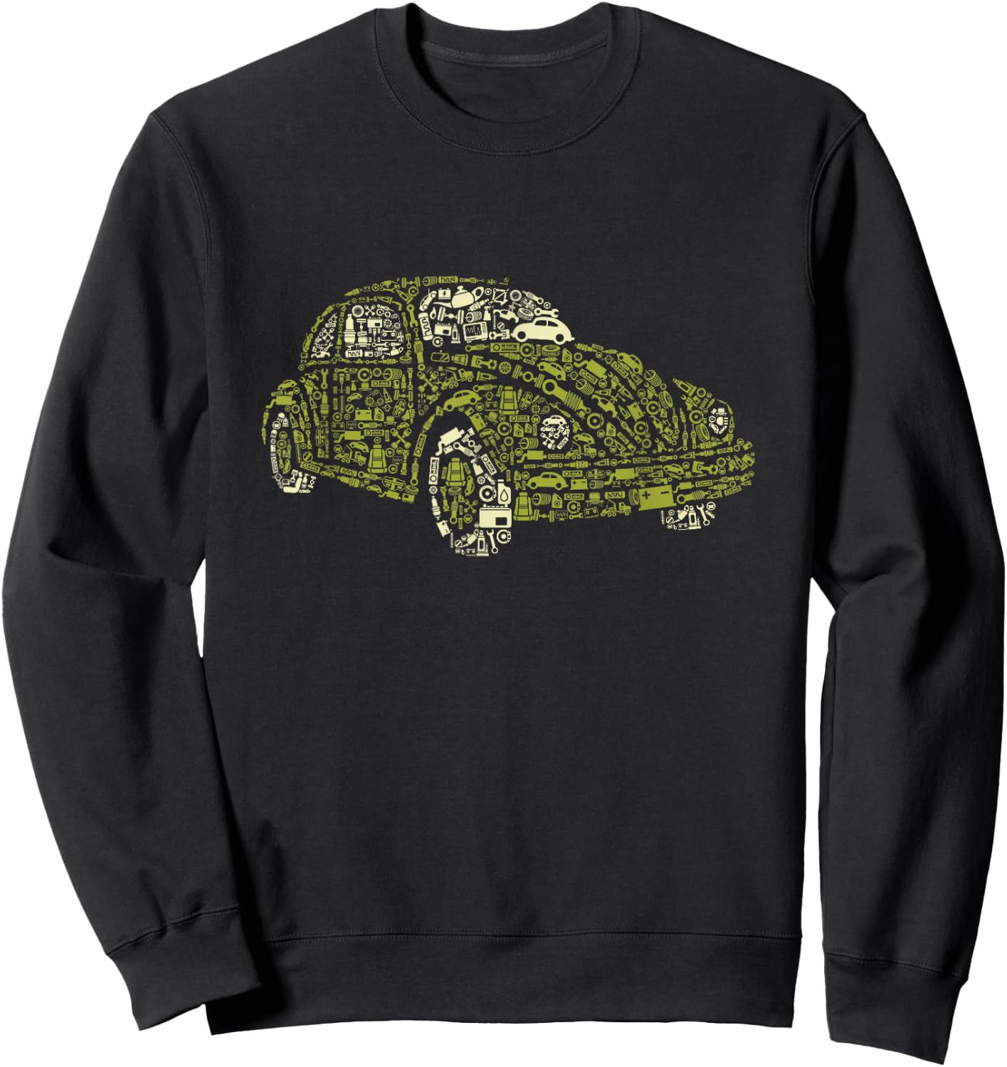 Classic Car Auto Shop Mechanic Engineer Vintage Sweatshirt - Sweatshirt | Black