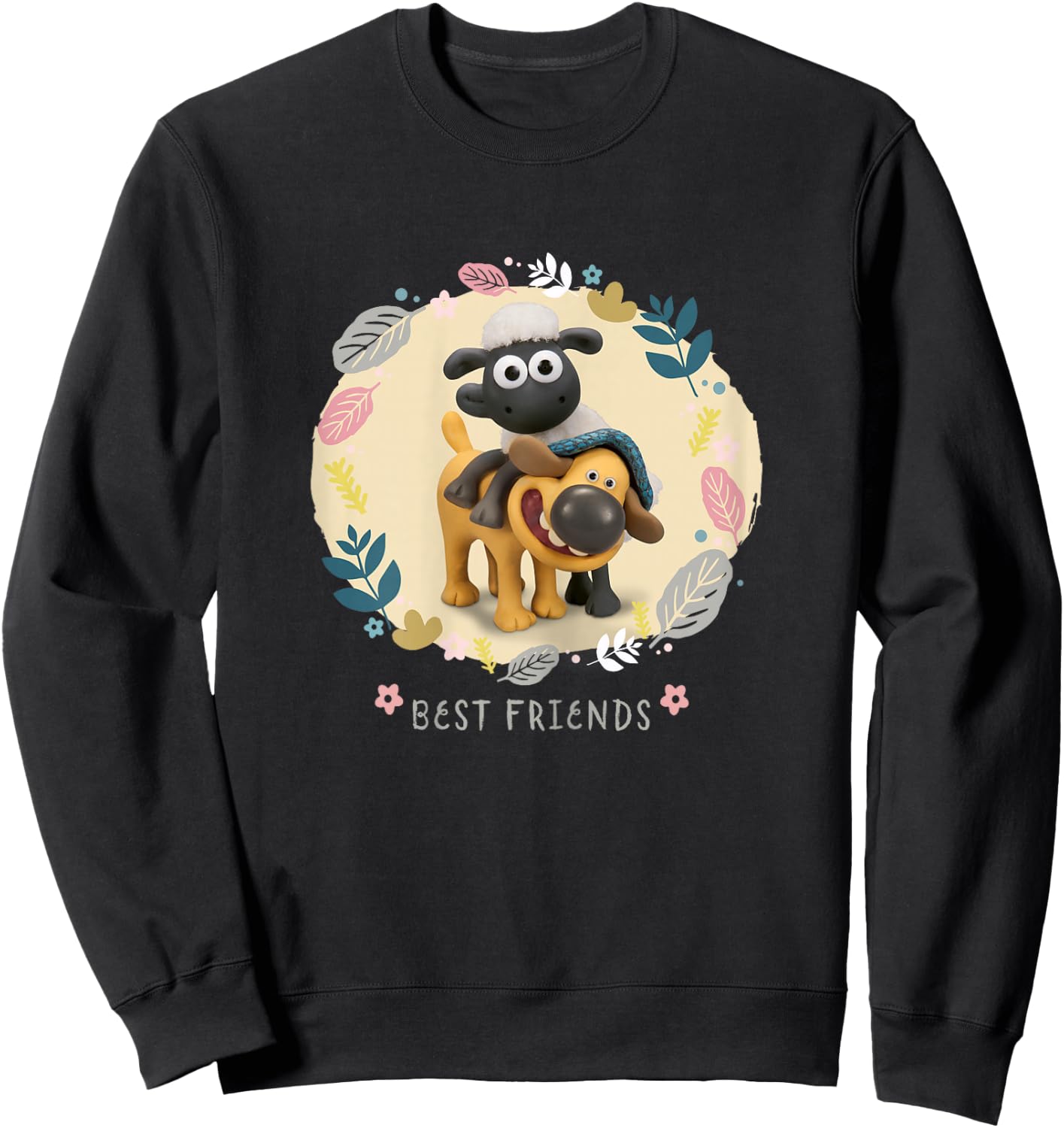 Shaun The Sheep: Best Friends Sweatshirt - Sweatshirt | Black