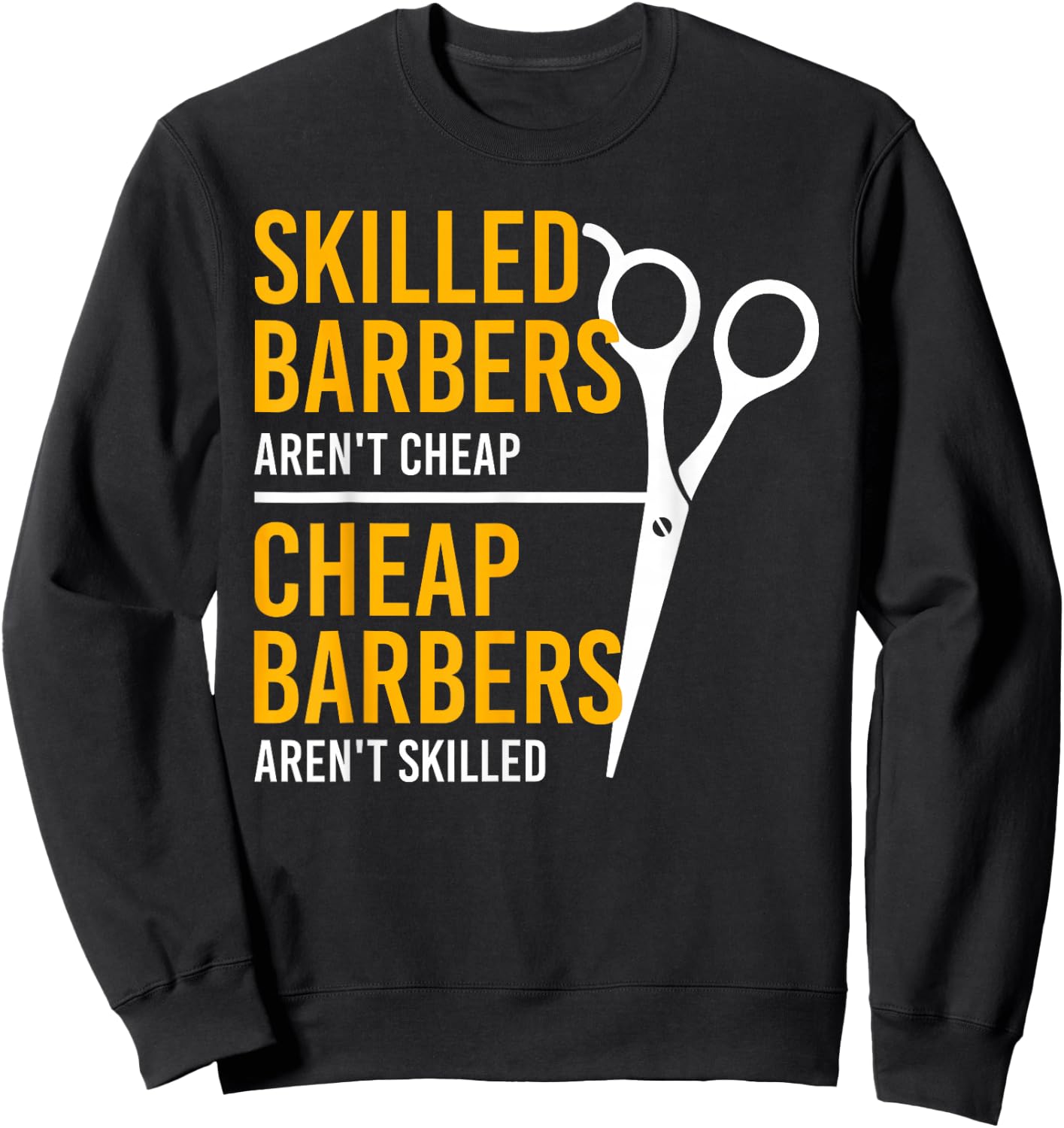 Cool Barber Women Hairdresser Hairstylist Barbershop Sweatshirt - Sweatshirt | Black
