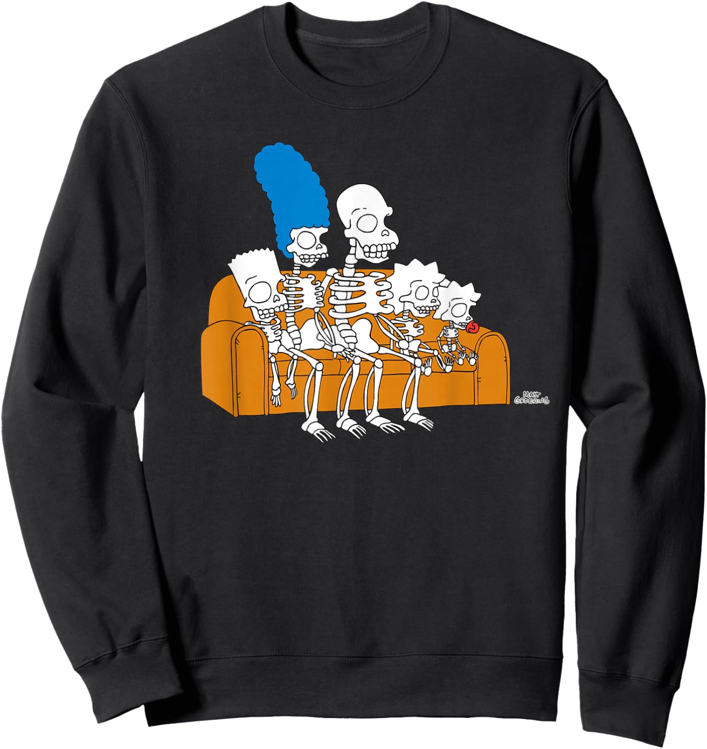 The Simpsons Skeletons Couch Gag Treehouse of Horror Sweatshirt - Sweatshirt | Black