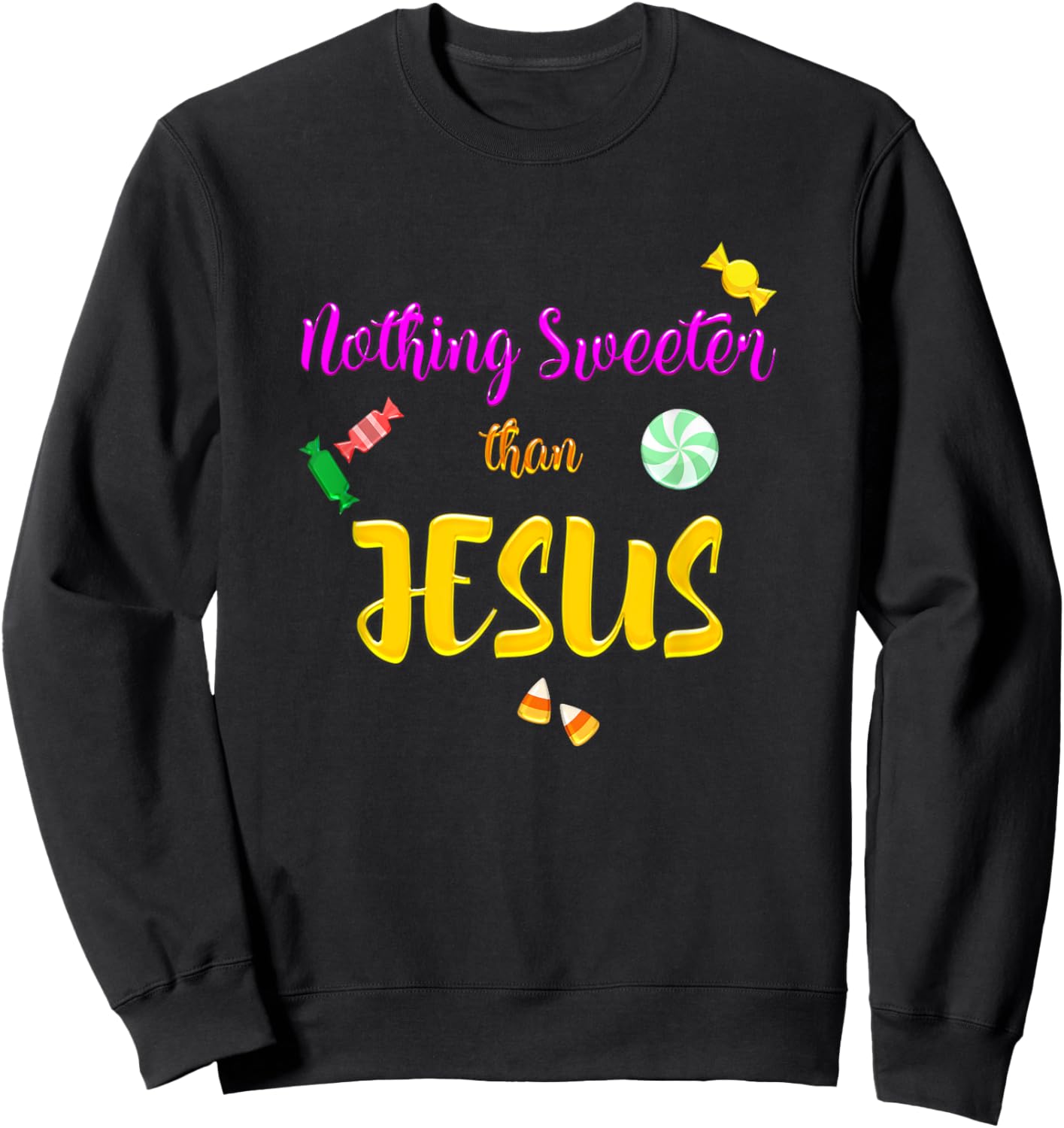 Jesus Trunk Or Treat Candy Christian Halloween Sweatshirt - Sweatshirt | Black