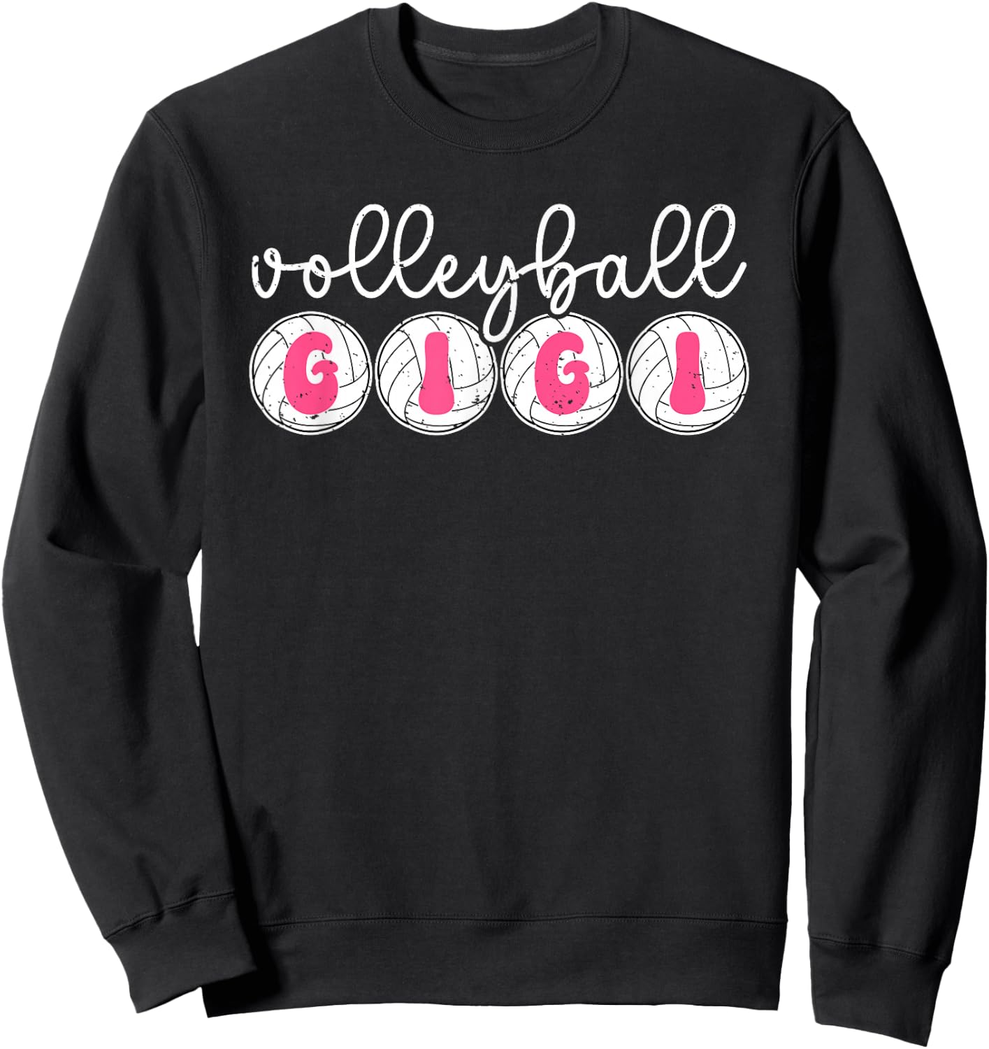 Volleyball Gigi Proud Gigi Of A Volleyball Player Gigi Sweatshirt - Sweatshirt | Black