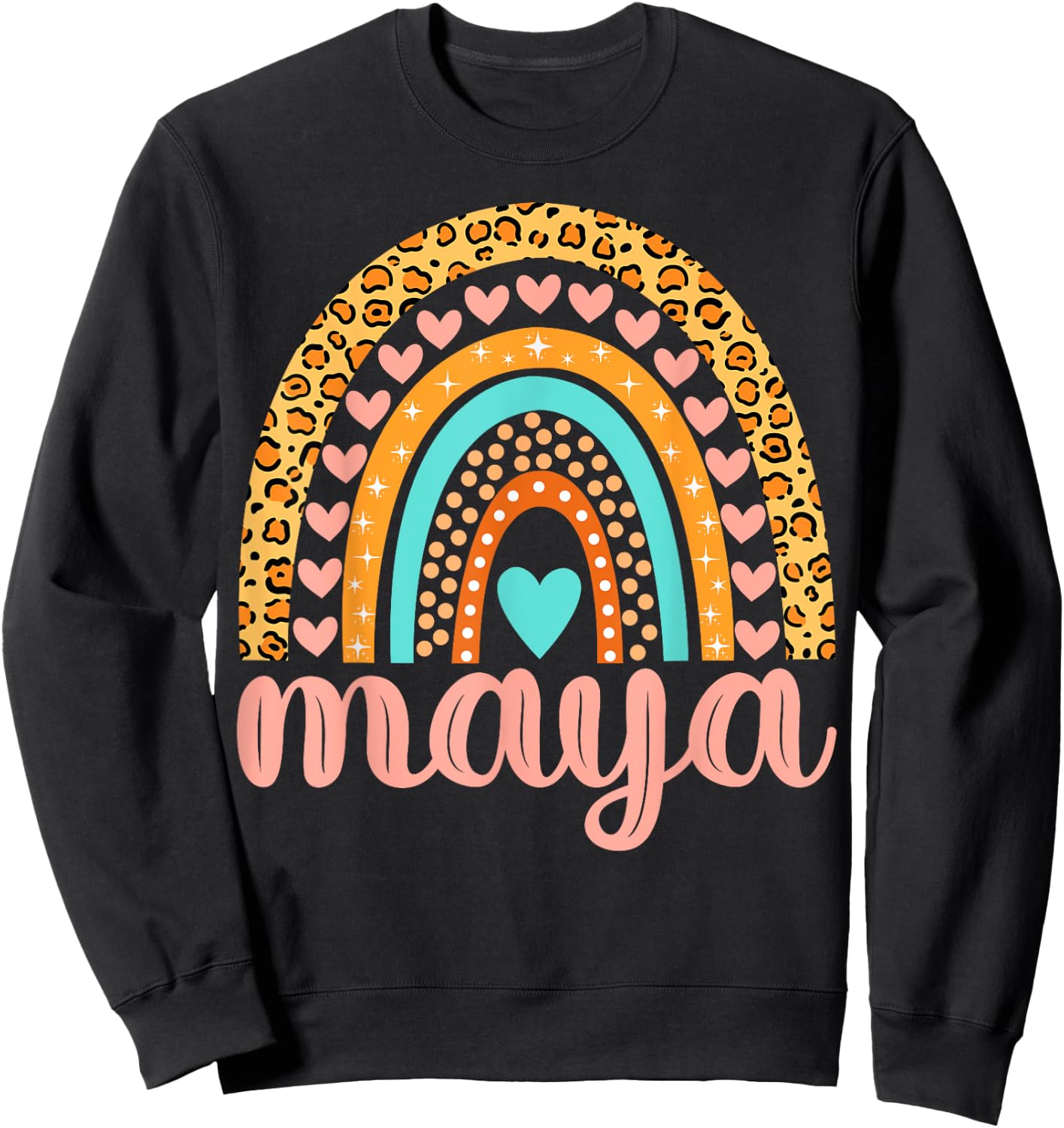 Maya Maya Name Birthday Shirt Gift Sweatshirt - Sweatshirt | Black