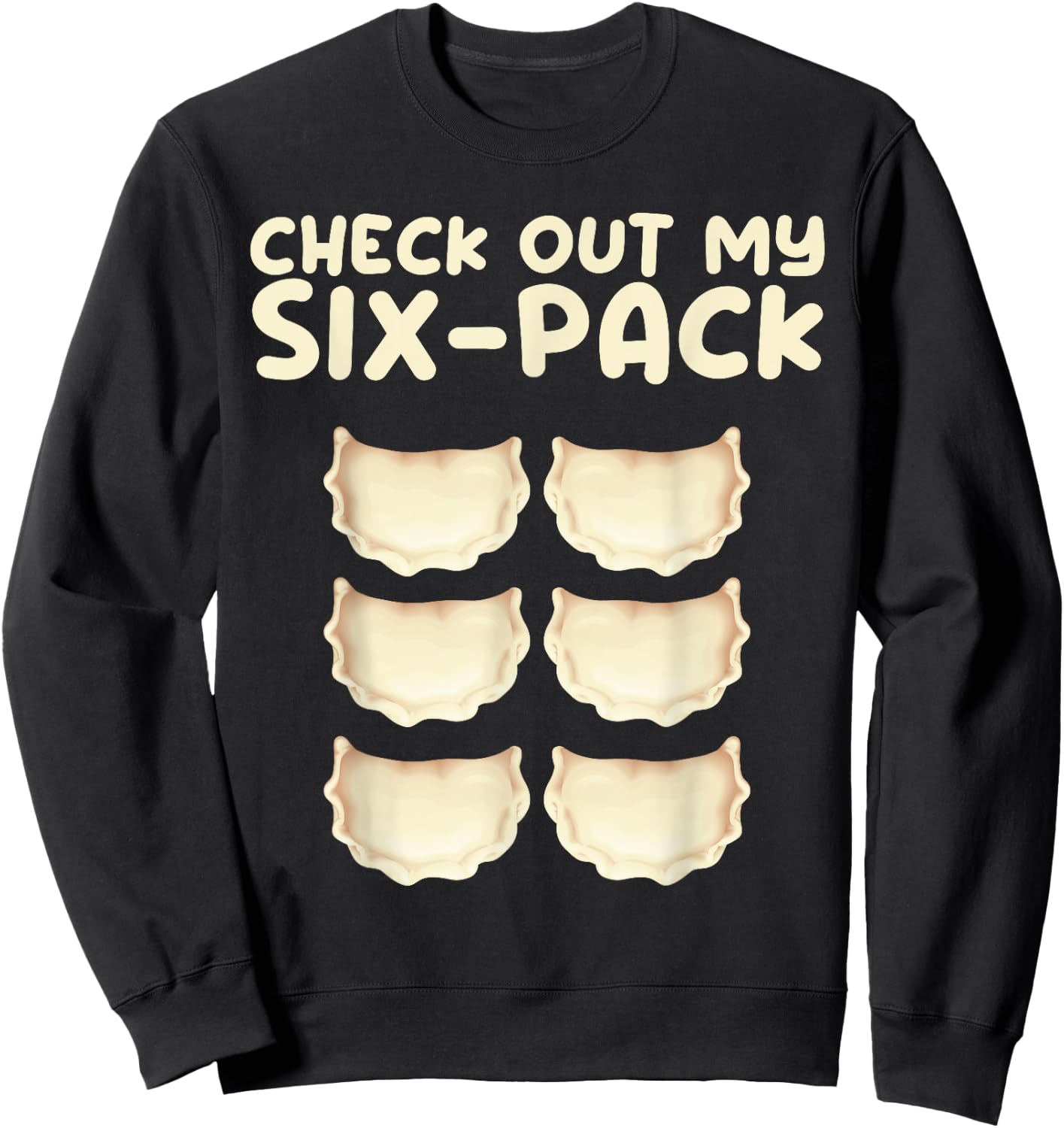 Funny Pierogi Art Men Women Kids Pierogi Polish Dumplings Sweatshirt - Sweatshirt | Black