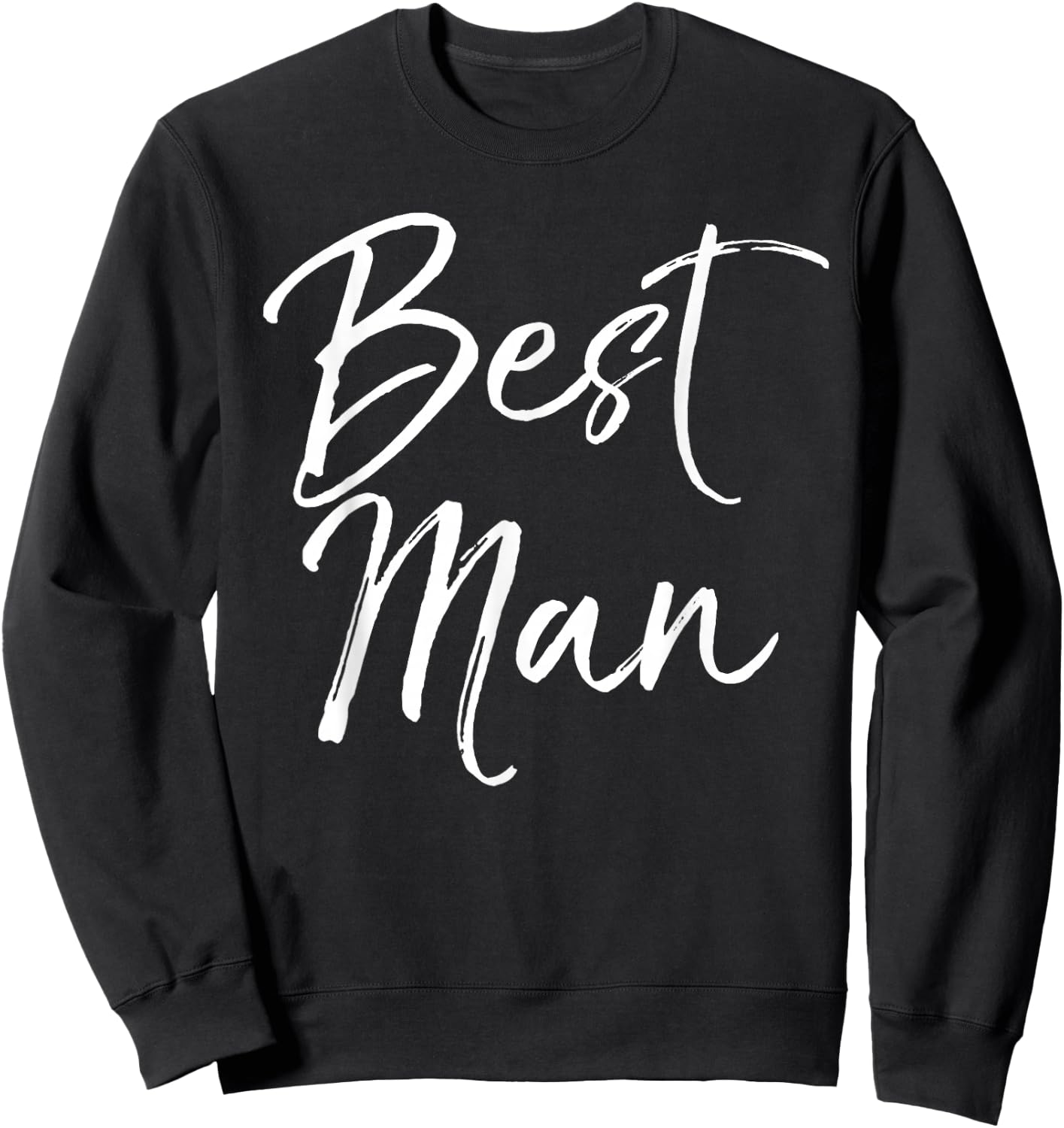 Wedding Bridal Party Gift Groomsmen Best Man Sweatshirt - Sweatshirt | Black