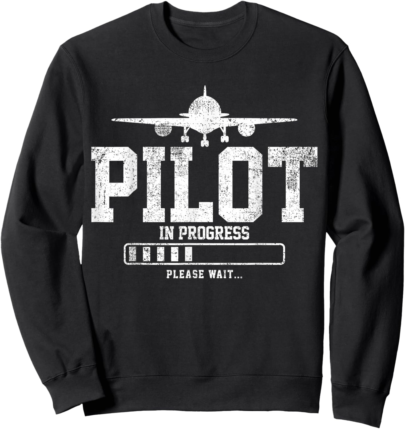 Future Pilot Airplane Student Pilot Flight School Sweatshirt - Sweatshirt | Black