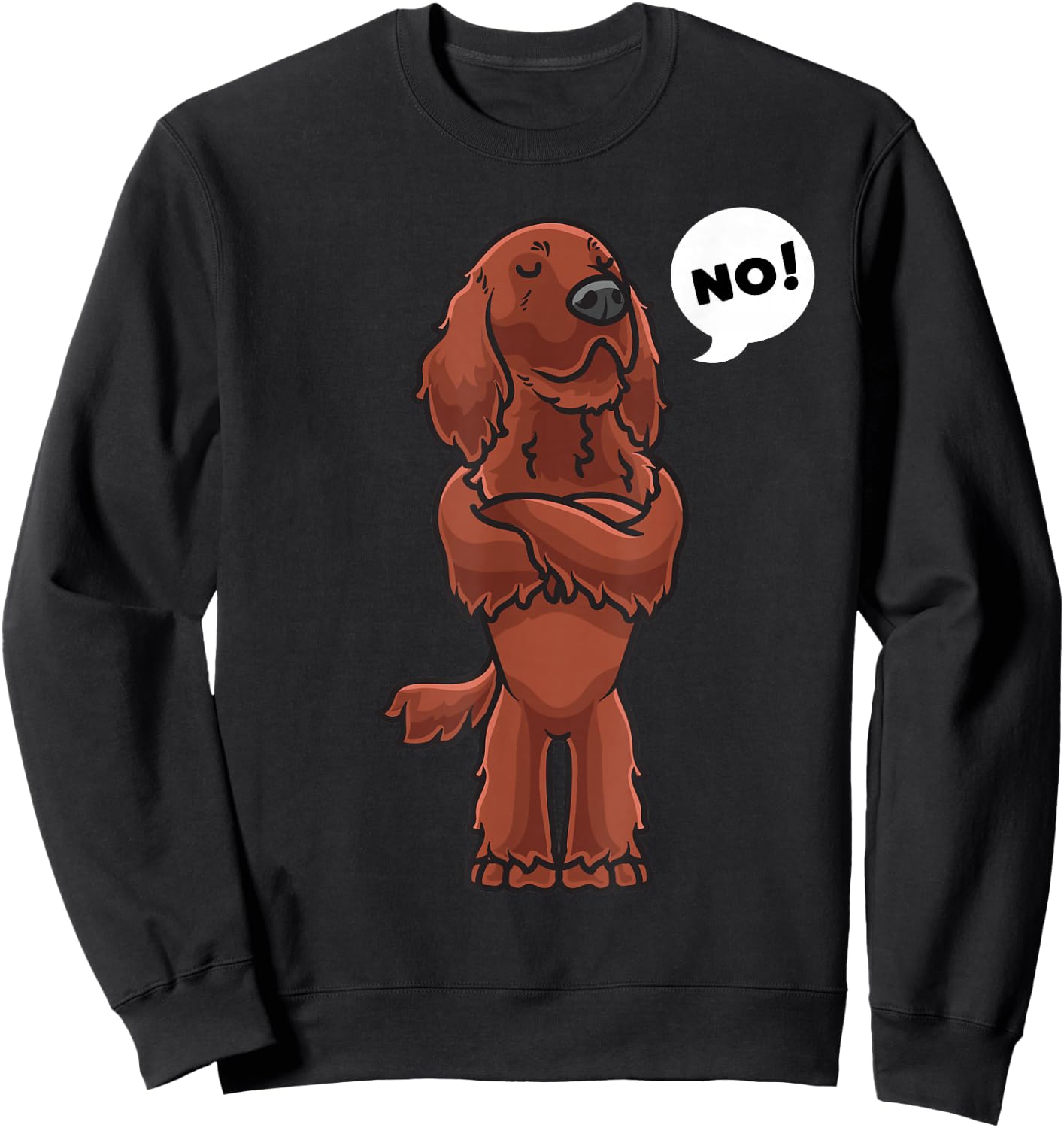 Stubborn Irish Setter Dog Women Kids Sweatshirt - Sweatshirt | Black