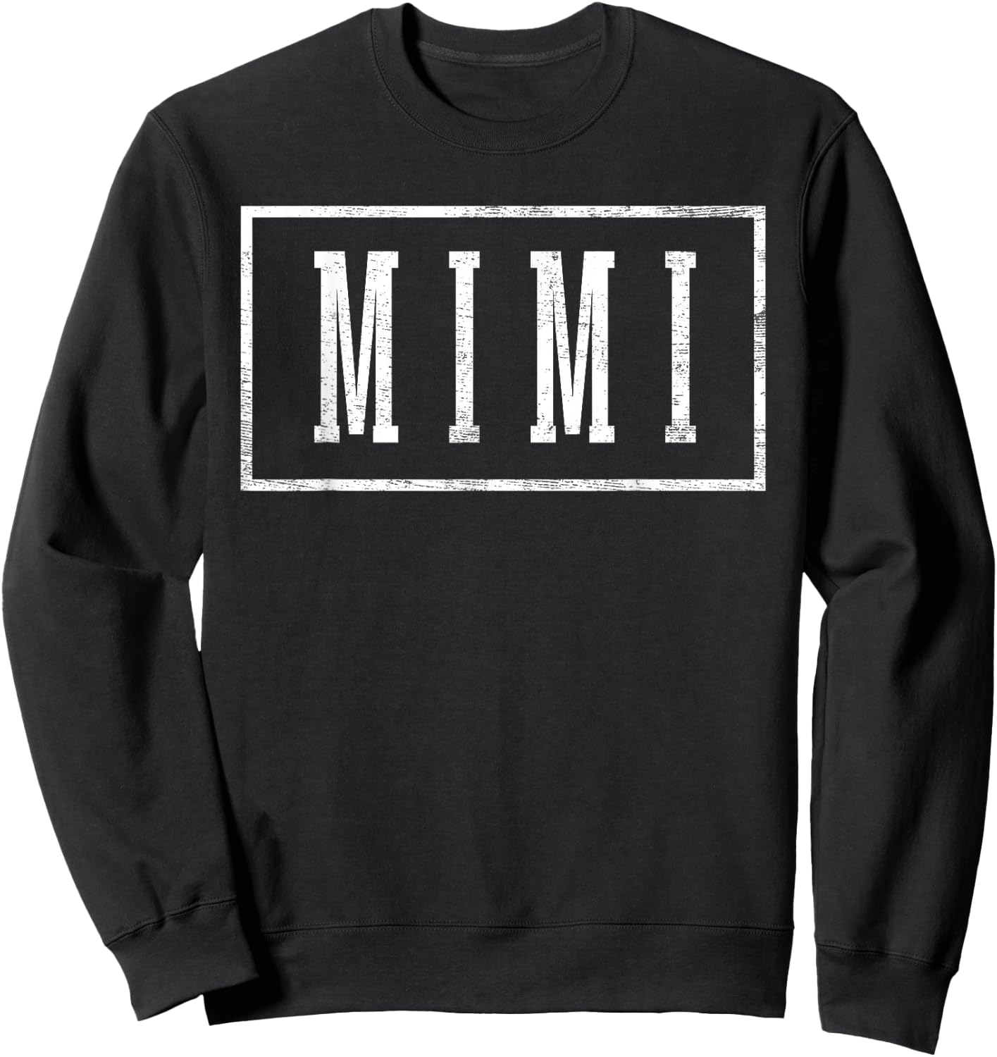 Mimi - Sleek Framed Design Mother's Day Mimi Sweatshirt - Sweatshirt | Black