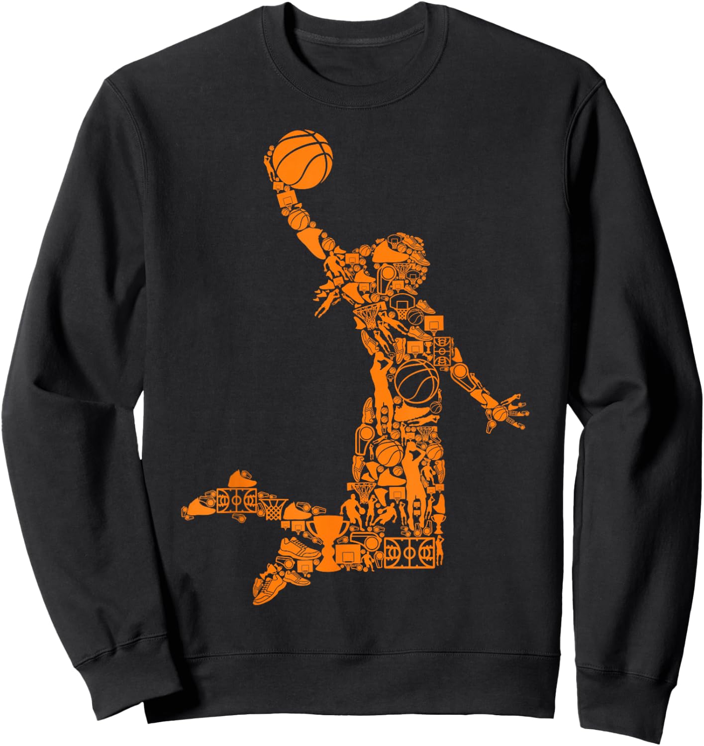 Basketball Girl Women Sweatshirt - Sweatshirt | Black