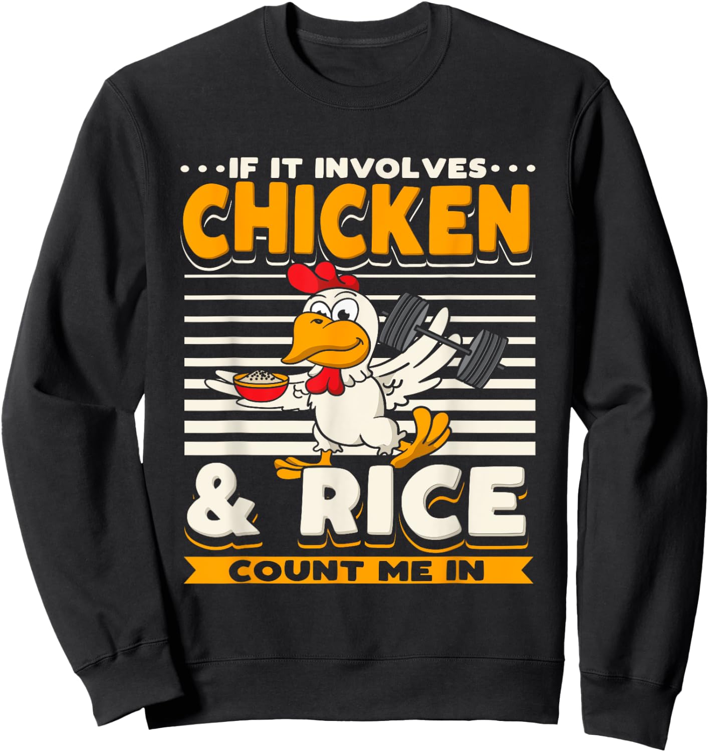 Funny Sarcastic Weight-Lifting Bodybuilding Fitness Workout Sweatshirt - Sweatshirt | Black