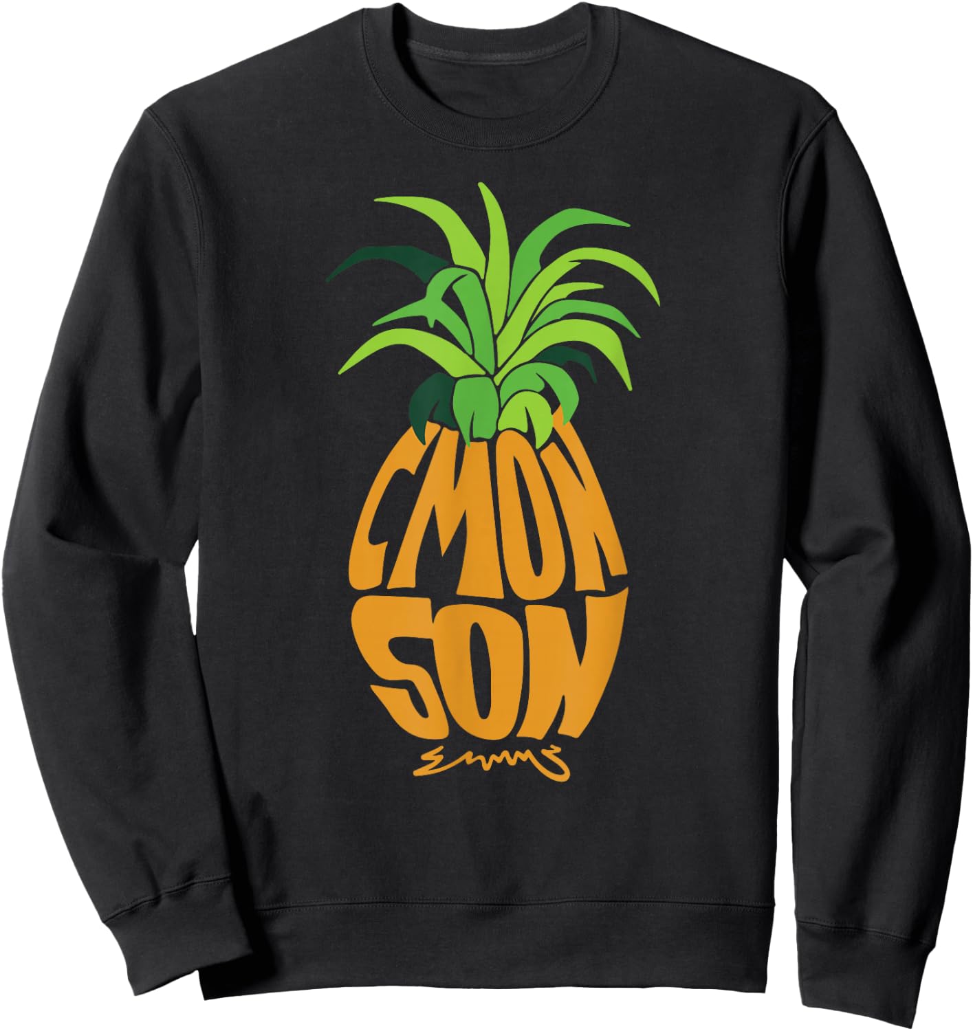 Vintage Psych Pineapple of Gus C'mon Son! Crazy Lover Gift Sweatshirt - Sweatshirt | Black