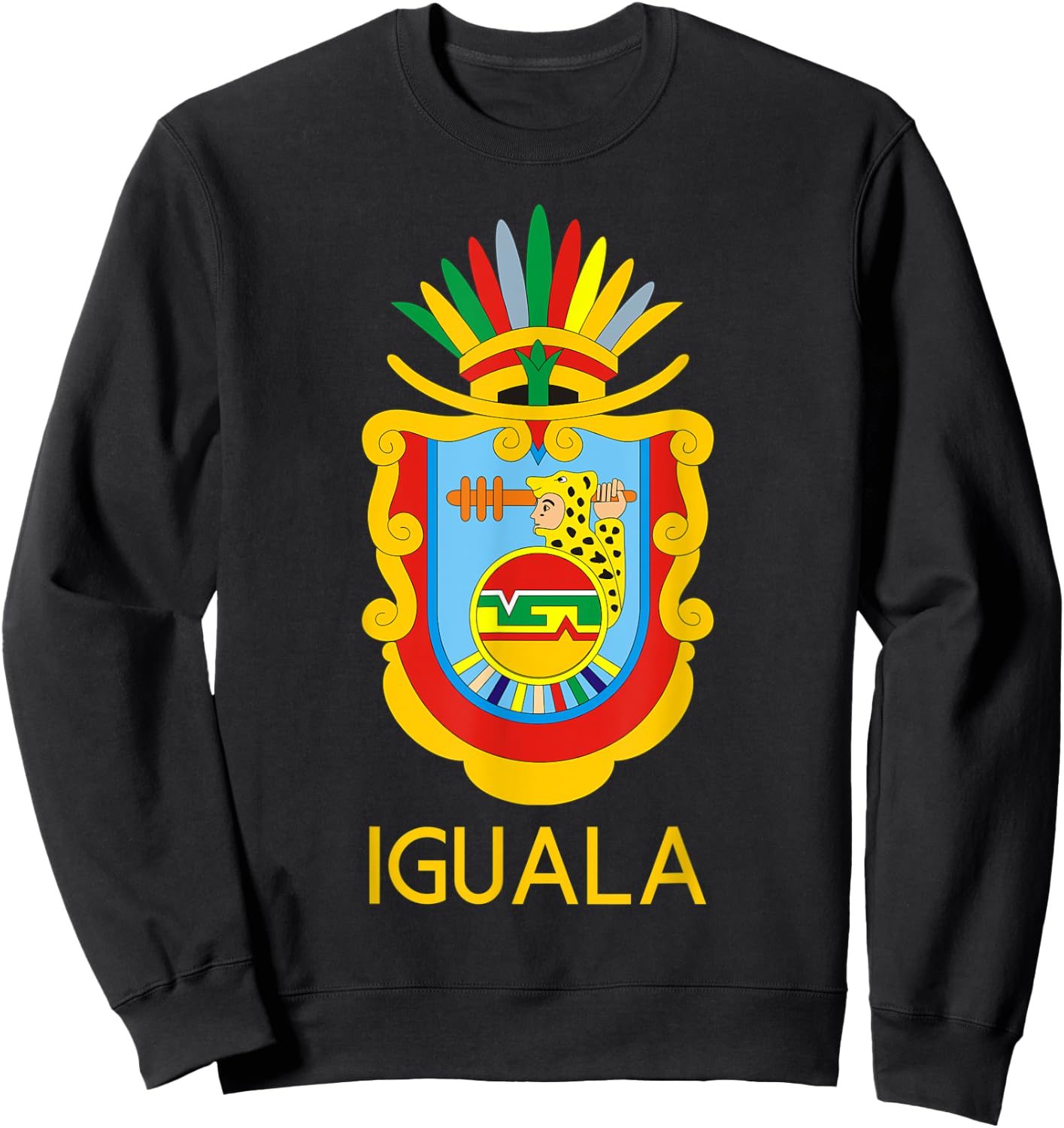 Iguala Guerrero Estado De Mexico Escudo Eagle Aguila Sweatshirt - Sweatshirt | Black
