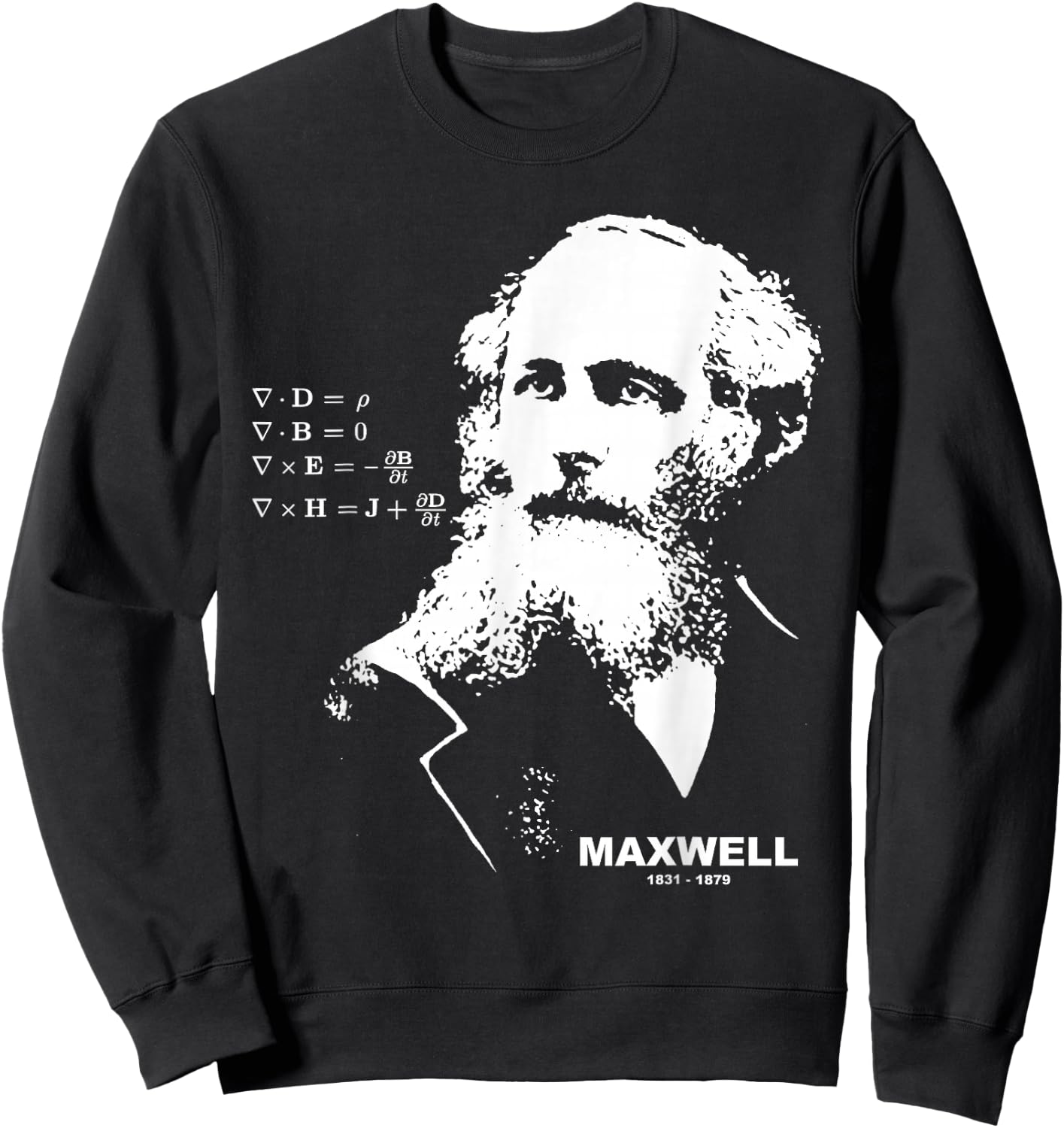 James Clerk Maxwell | Equation Sweatshirt - Sweatshirt | Black