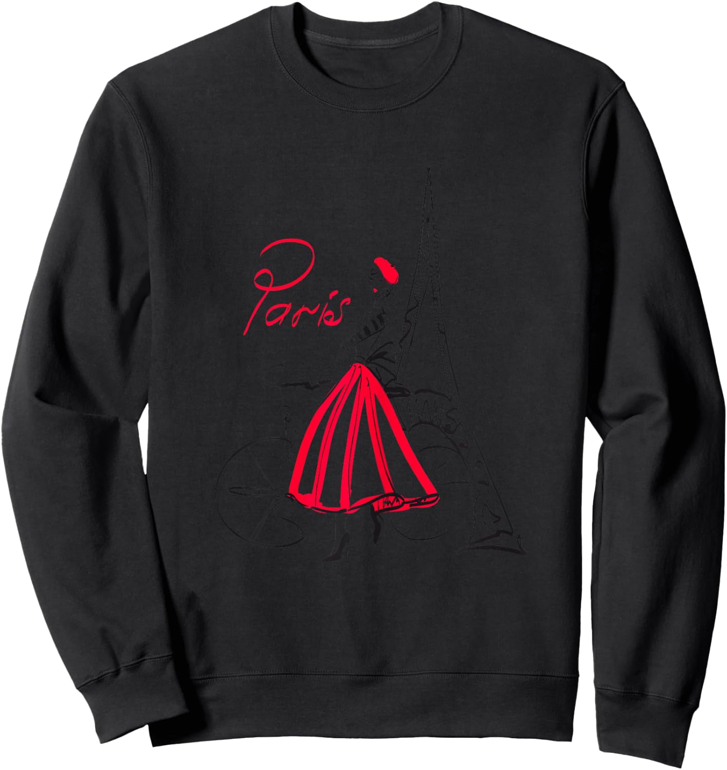 Paris Woman Woman Paris Sweatshirt - Sweatshirt | Black