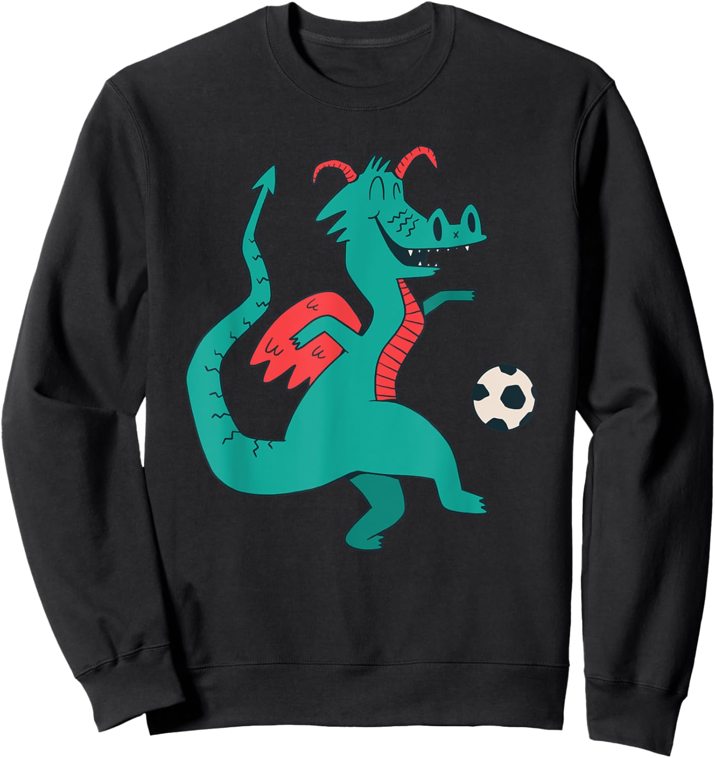 Soccer Dragon Sweatshirt - Sweatshirt | Black