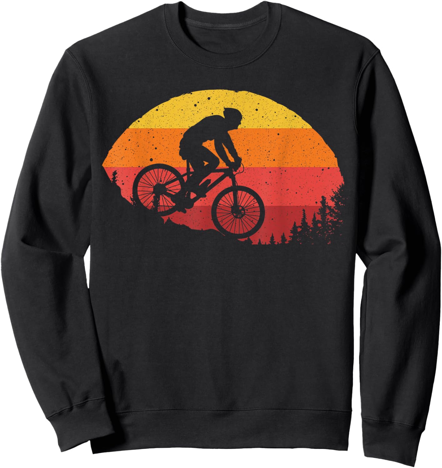 Cool Mountain Biking Women Vintage Cycling MTB Biker Sweatshirt - Sweatshirt | Black