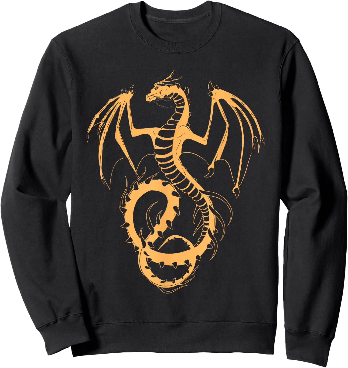 Fire Dragon Dungeon Mythical Creature Dragon Sweatshirt - Sweatshirt | Black