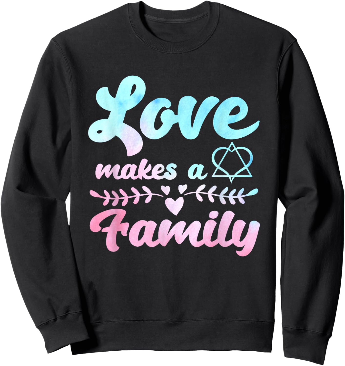 Adoption Announcement Day Love Family Sweatshirt - Sweatshirt | Black