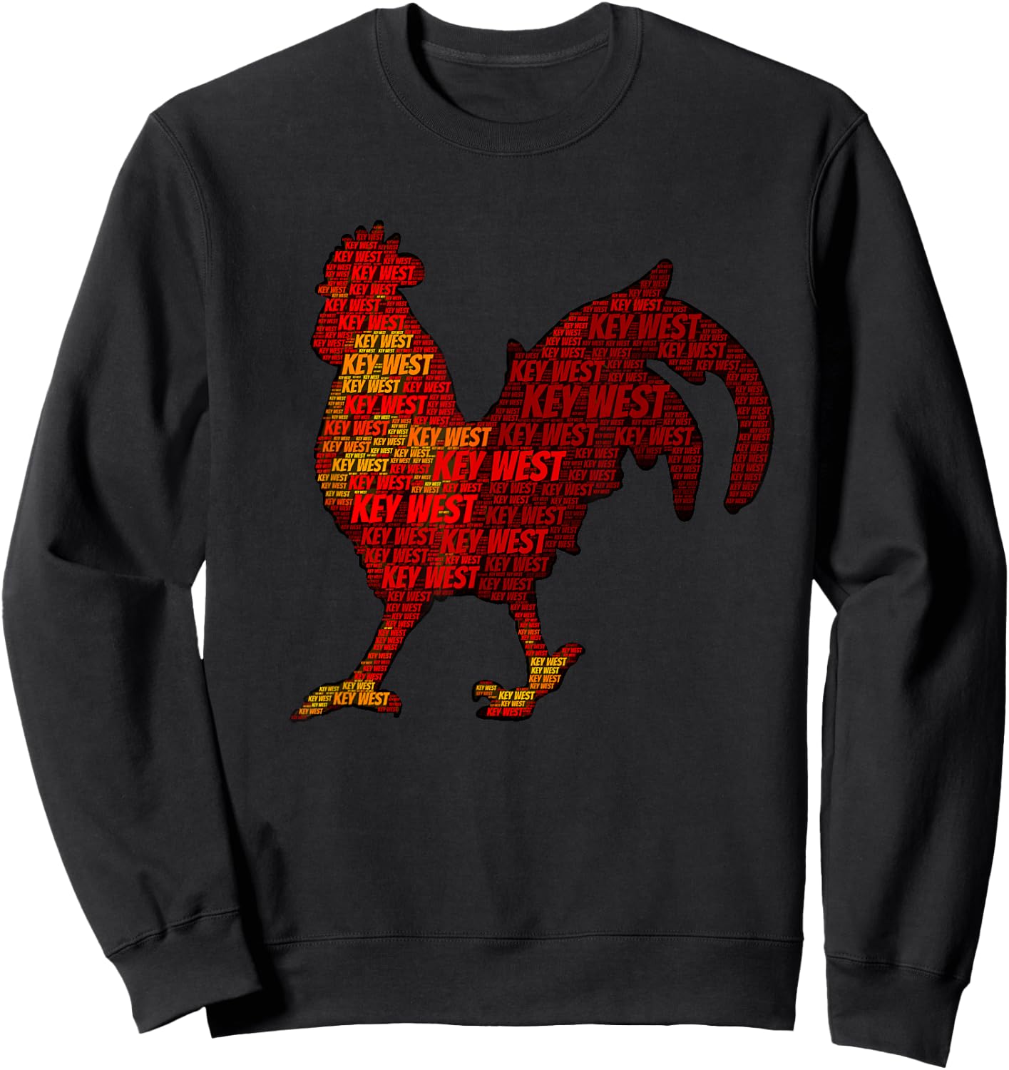 Key West Florida Keys Chicken Sweatshirt - Sweatshirt | Black