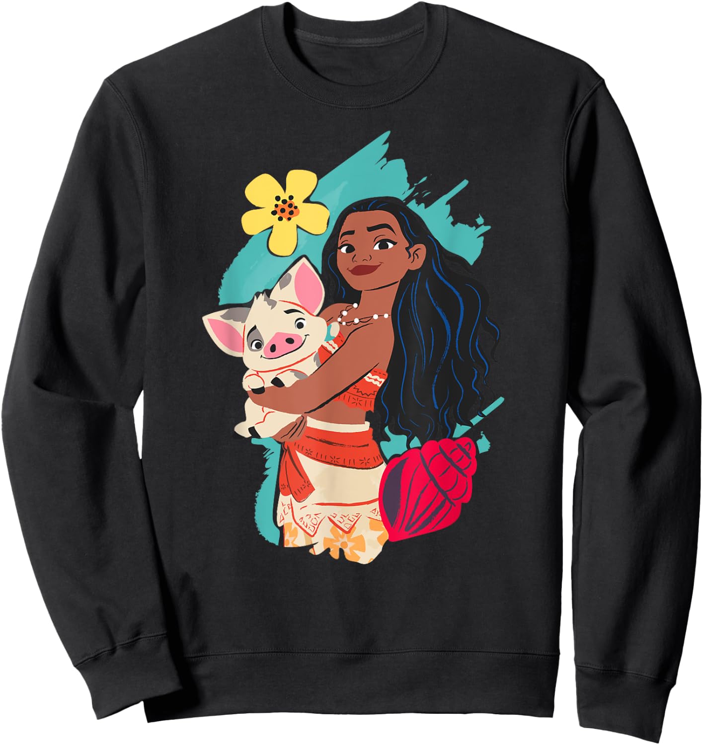Disney Princess Moana and Pua Sweatshirt - Sweatshirt | Black
