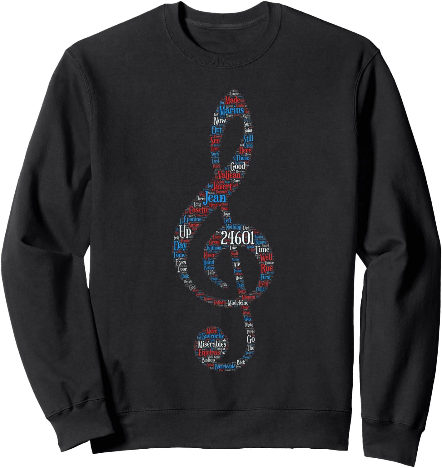 ClassicWords 24601 - Black, Small - Kids, , Short Sleeve, Cotton, Polyester Sweatshirt - Sweatshirt | Black