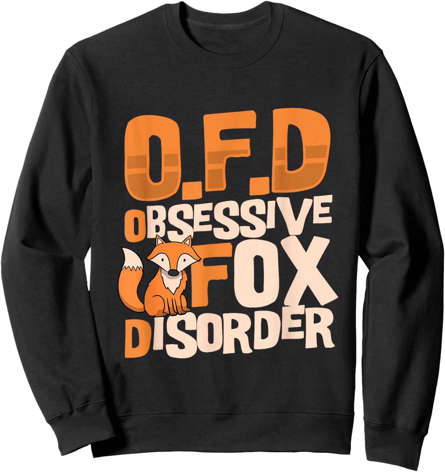 Fox Gifts for Fox Lovers Women Vintage Red Foxes Smart Kids Sweatshirt - Sweatshirt | Black