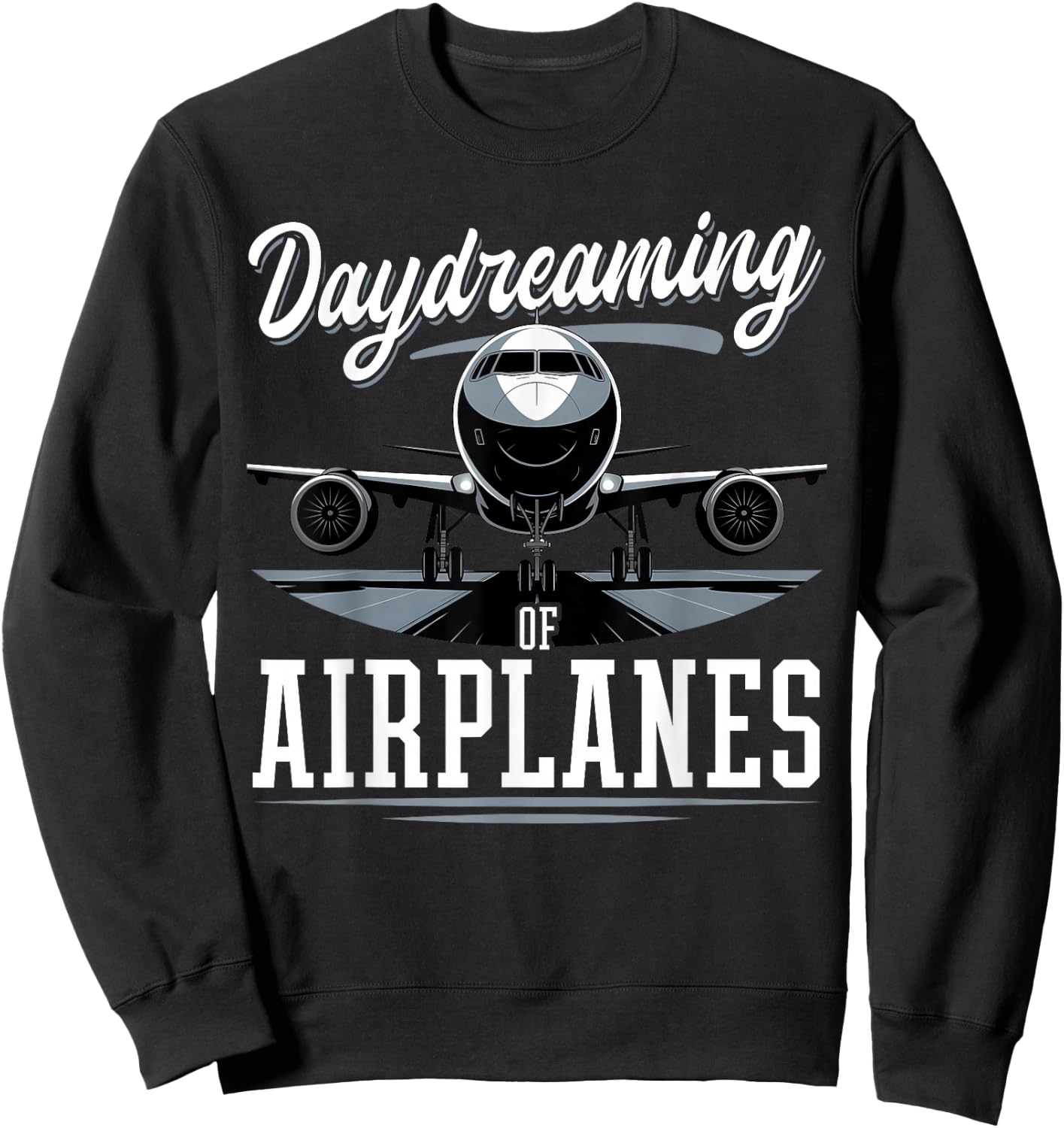 Airplane Kids Travel Pilot Toddler Sweatshirt - Sweatshirt | Black