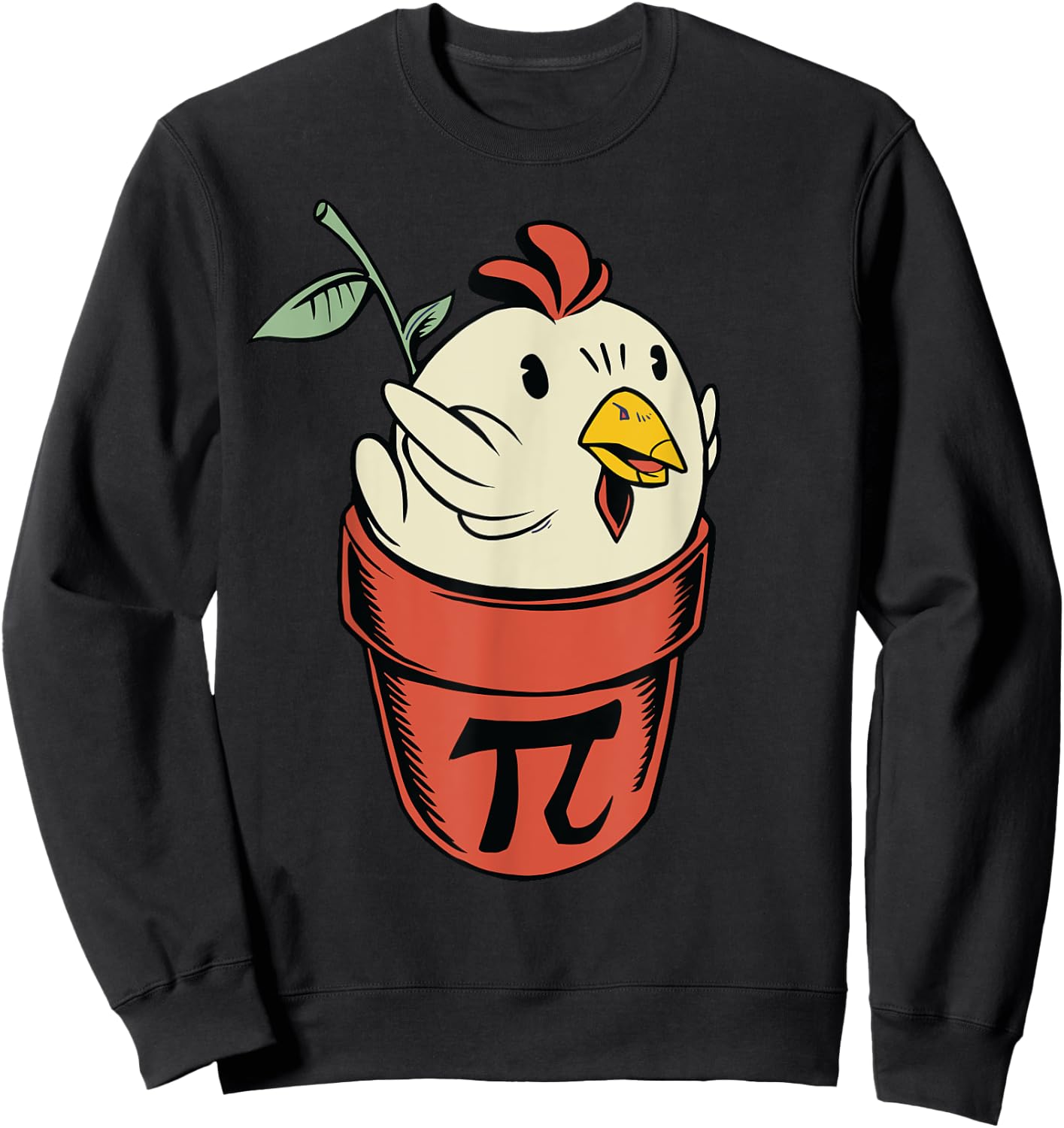 Chicken Pot PI Day Men Women Kids Math funny teacher Sweatshirt - Sweatshirt | Black