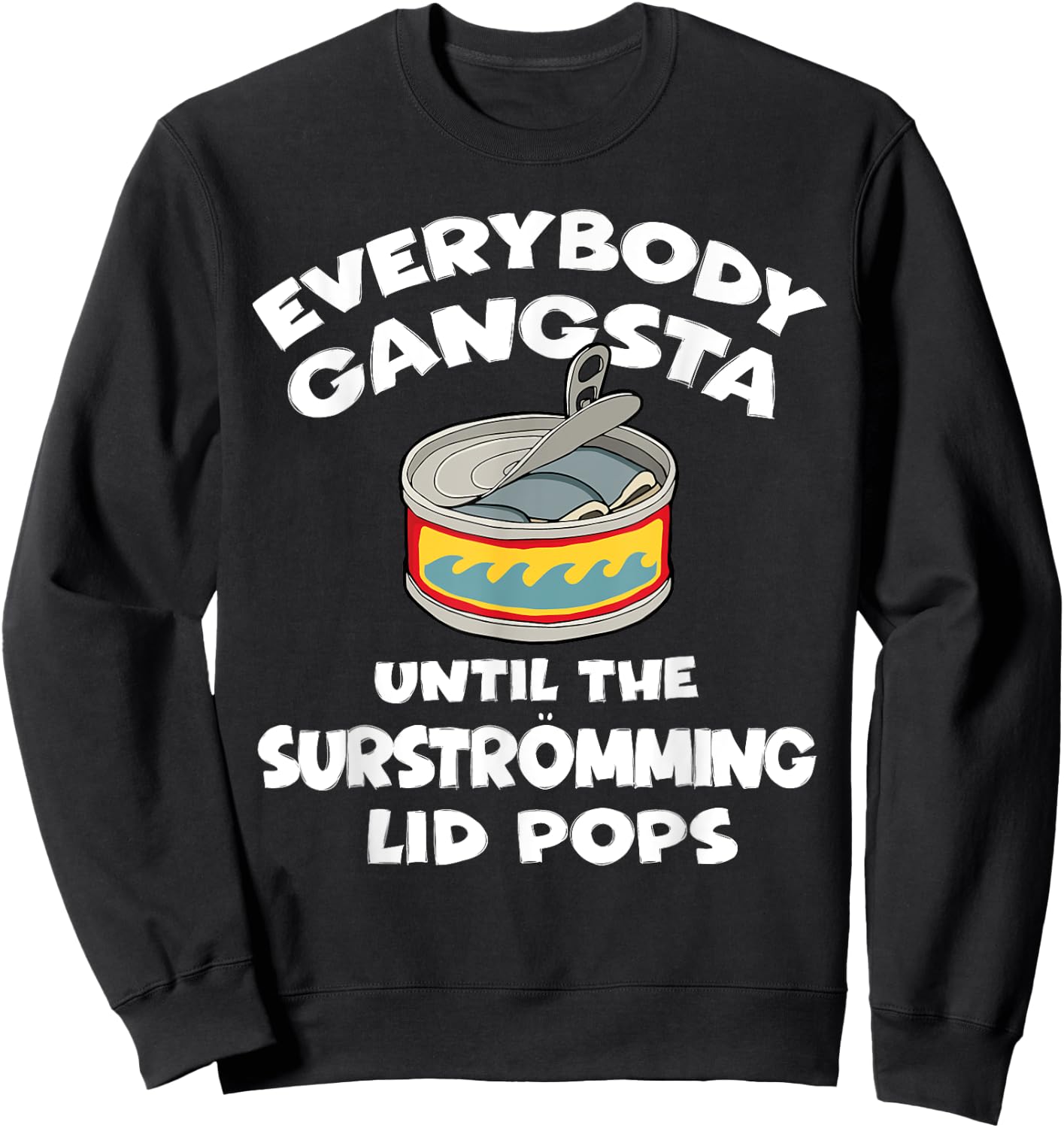 Funny Surstromming Fish Swedish Pride Sweatshirt - Sweatshirt | Black