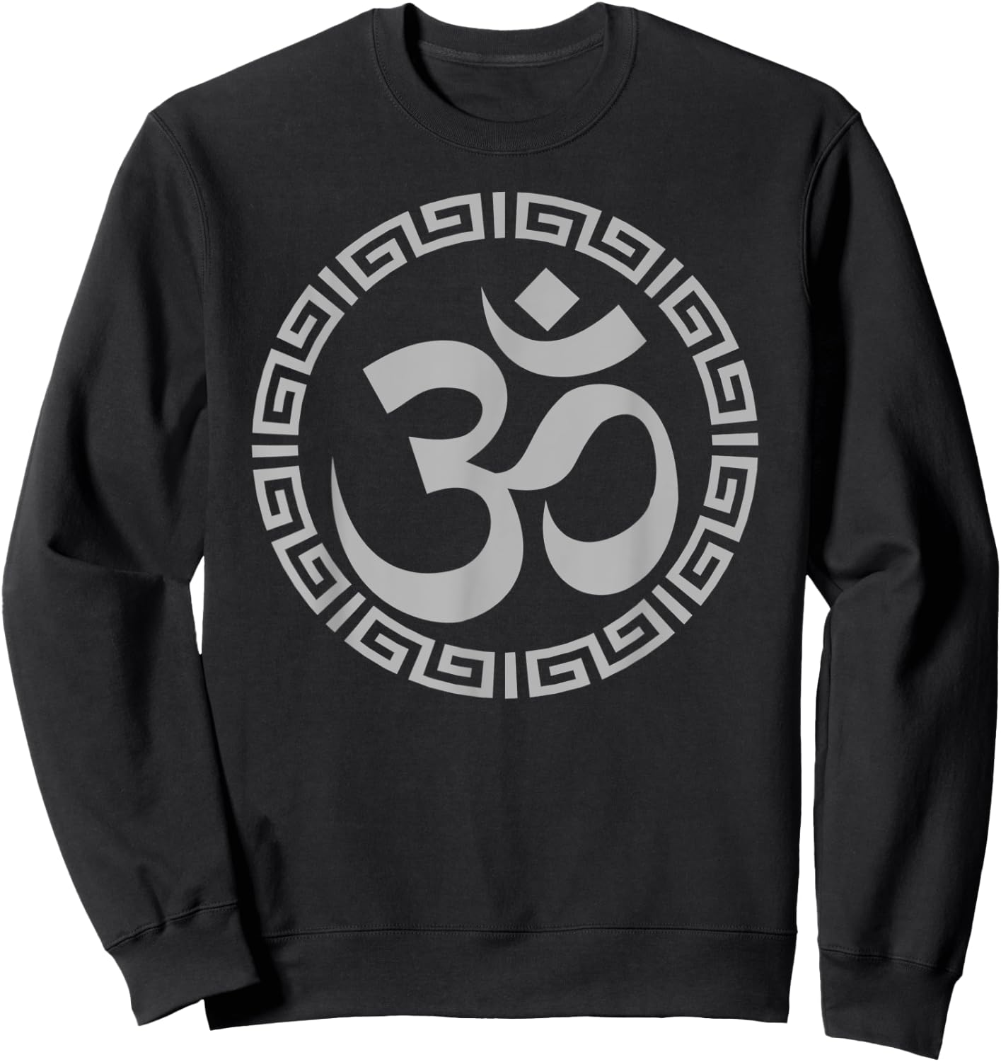 Om Ohm Yoga Symbol Meditation Yoga Sweatshirt - Sweatshirt | Black