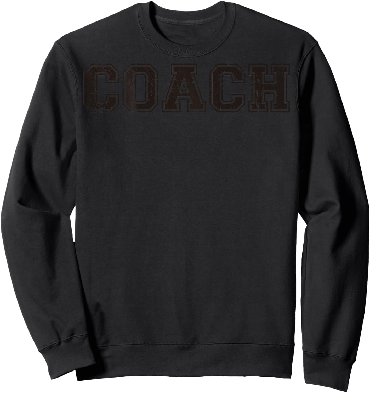 Coach On Back For Softball Gift Coaching Team Baseball Sweatshirt - Sweatshirt | Black