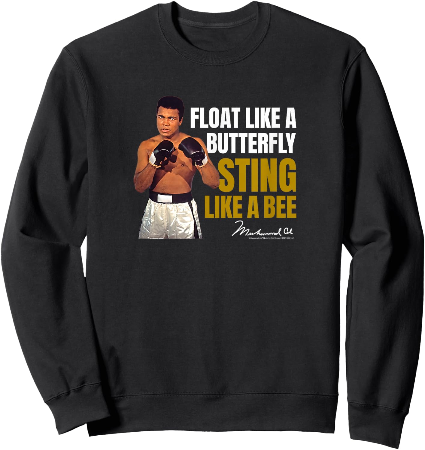 Muhammad Ali - Float Like A Butterfly Sweatshirt - Sweatshirt | Black