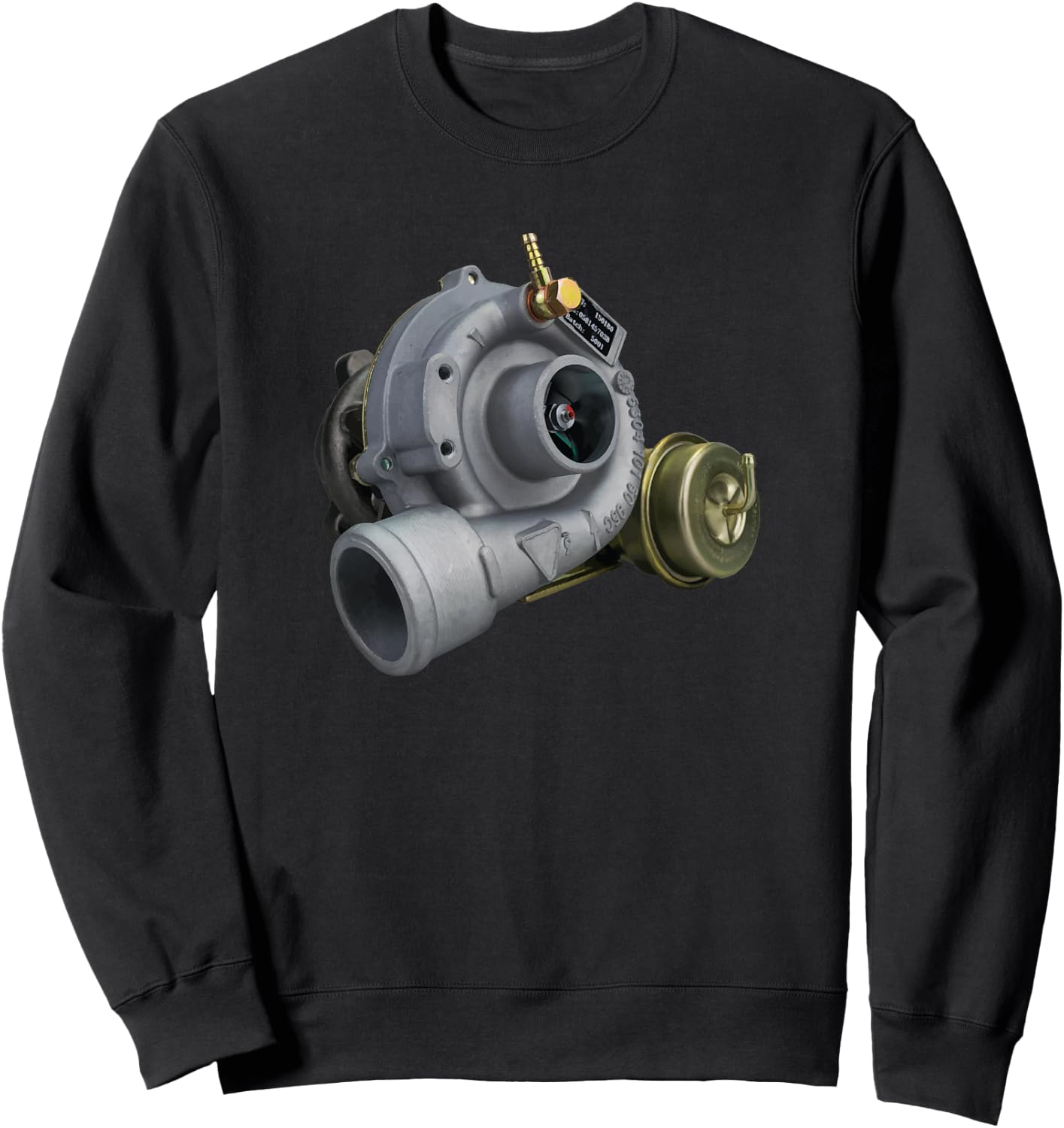 Turbo Car Boost Boosted Turbocharger E85 Intercooler Exhaust Sweatshirt - Sweatshirt | Black