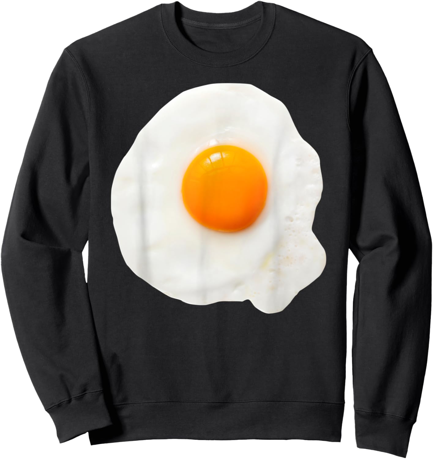 Fried Egg Costume Halloween Yolk Breakfast Food Gift Men Boy Sweatshirt - Sweatshirt | Black