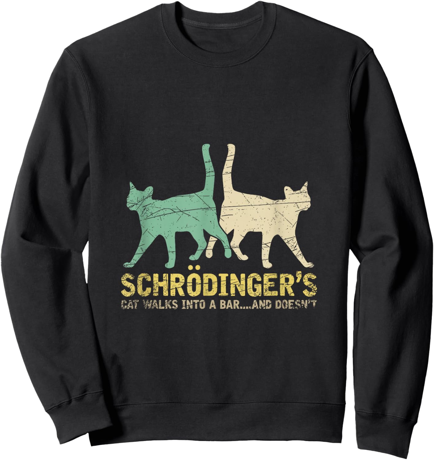 Schrodingers Cat Physics Sweatshirt - Sweatshirt | Black