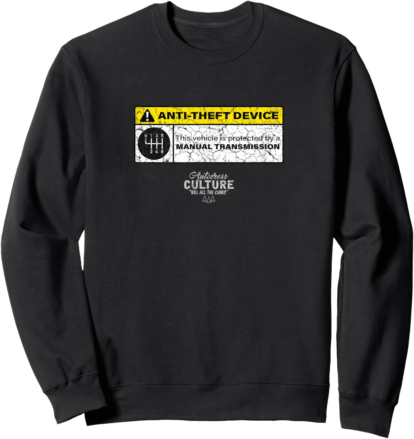 Manual Transmission Anti Theft Device Funny Autocross Sweatshirt - Sweatshirt | Black