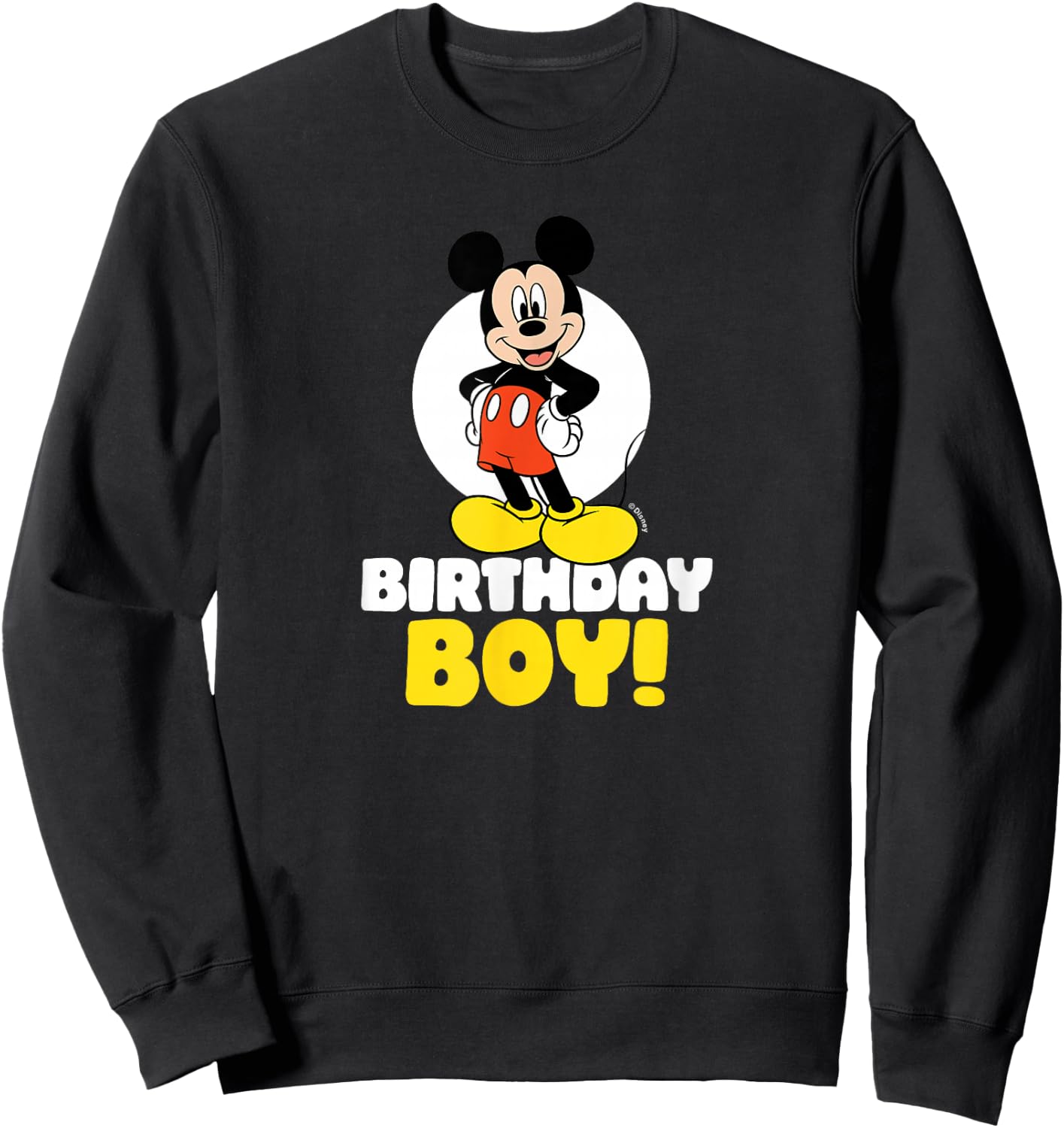 Mickey Mouse Birthday Boy Sweatshirt - Sweatshirt | Black