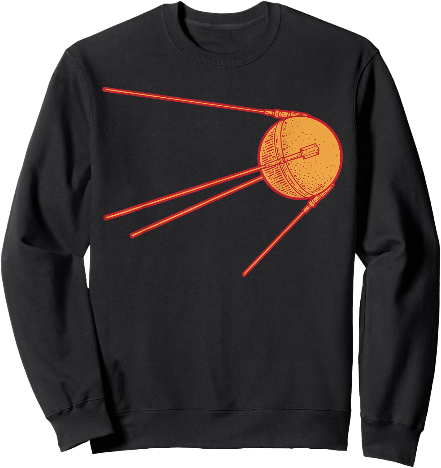 Sputnik Soviet Space Flight USSR Soviet Union Sweatshirt - Sweatshirt | Black