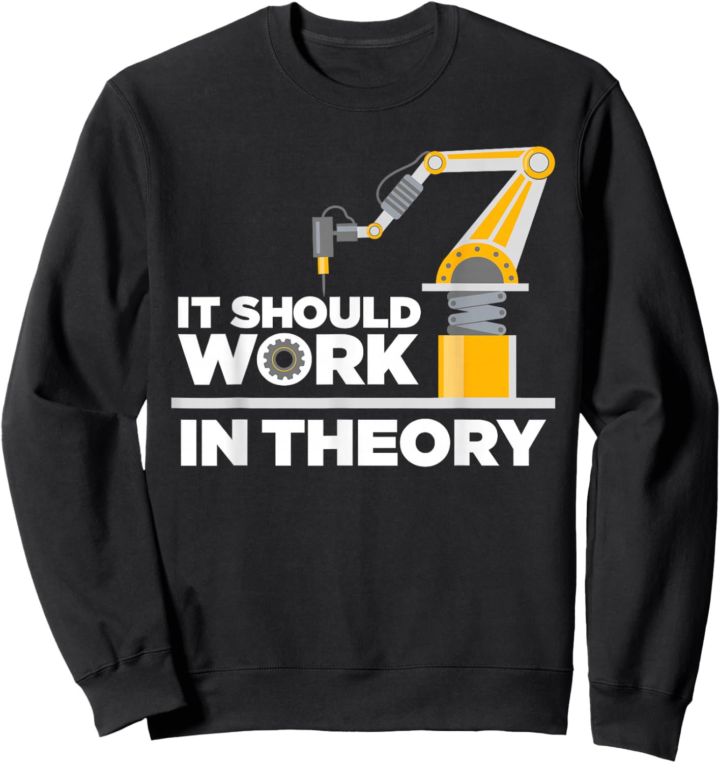 Funny Robotics Art Kids Robot Robotics Engineering Sweatshirt - Sweatshirt | Black