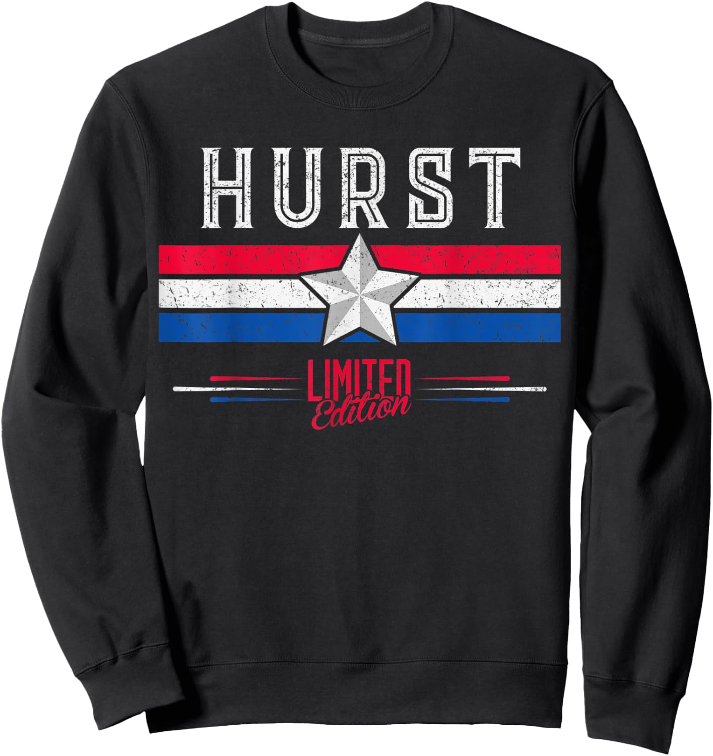 Hurst Retro Vintage Shirt Gift Women Men Kids Sweatshirt - Sweatshirt | Black